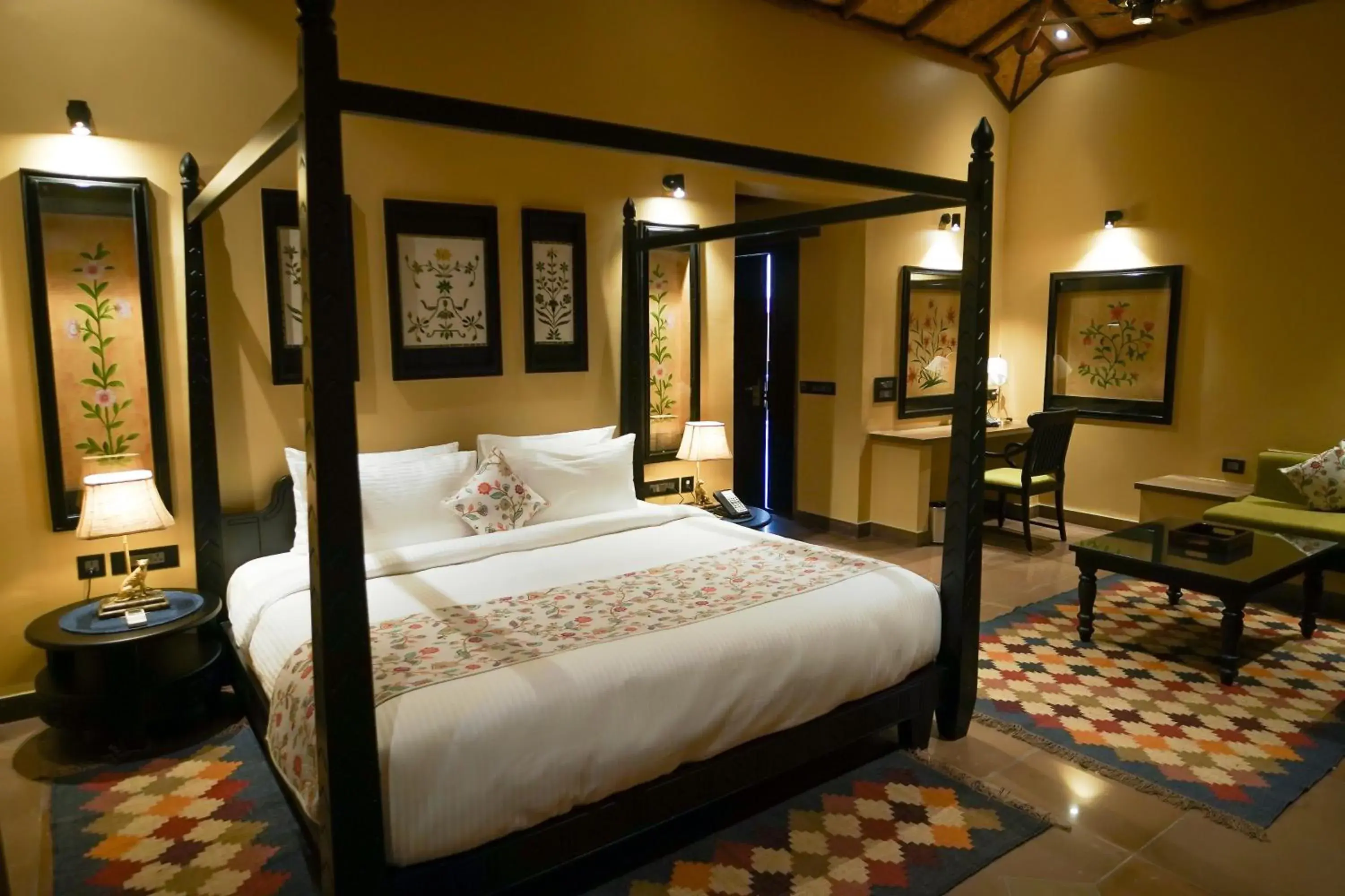 Legacy Suite- 15% Off on F&B, Spa & Laundry , 1+1 Happy Hour at Johra Bora Bar (IMFL/Domestic Beers), Early C/in & Late C/out by 2 hours (Subject to Availability) Hi-Tea with Activities & Live Folk Music, 2 Pints Beer, Special Discount on Star Gazing in AamaGhati Wildlife Resort, Ranthambore Legacy Suite- 15% Off on F&B, Spa & Laundry , 1+1 Happy Hour at Johra Bora Bar (IMFL/Domestic Beers), Early C/in & Late C/out by 2 hours (Subject to Availability) Hi-Tea with Activities & Live Folk Music, 2 Pints Beer, Special Discount on Star Gazing in AamaGhati Wildlife Resort, Ranthambore