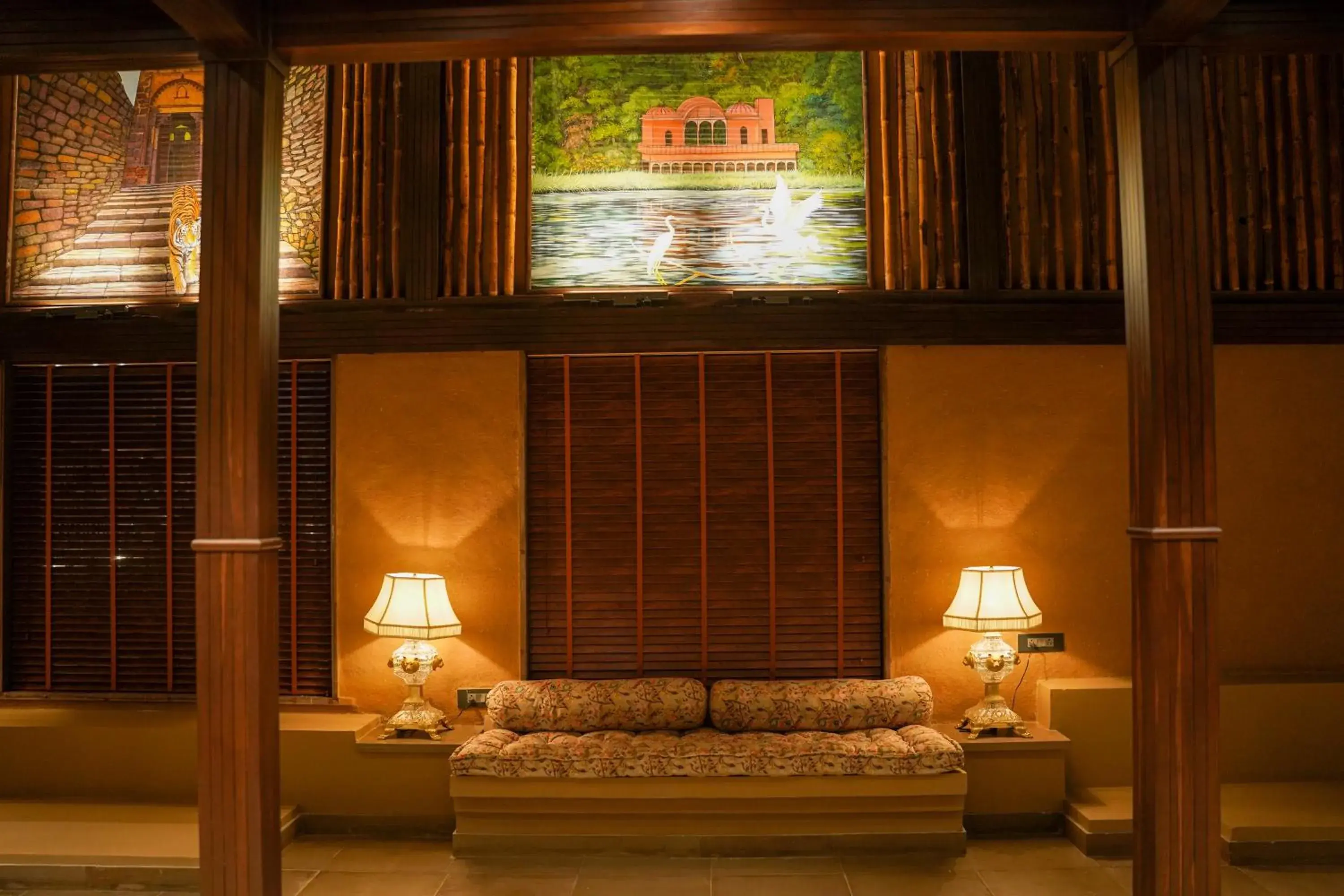 Lobby or reception in AamaGhati Wildlife Resort, Ranthambore Lobby or reception in AamaGhati Wildlife Resort, Ranthambore