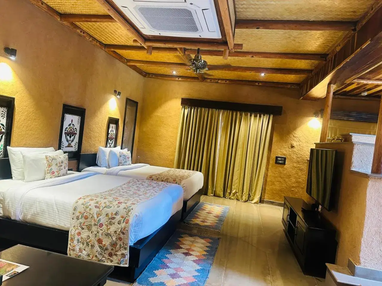 View (from property/room), Bed in AamaGhati Wildlife Resort, Ranthambore View (from property/room), Bed in AamaGhati Wildlife Resort, Ranthambore