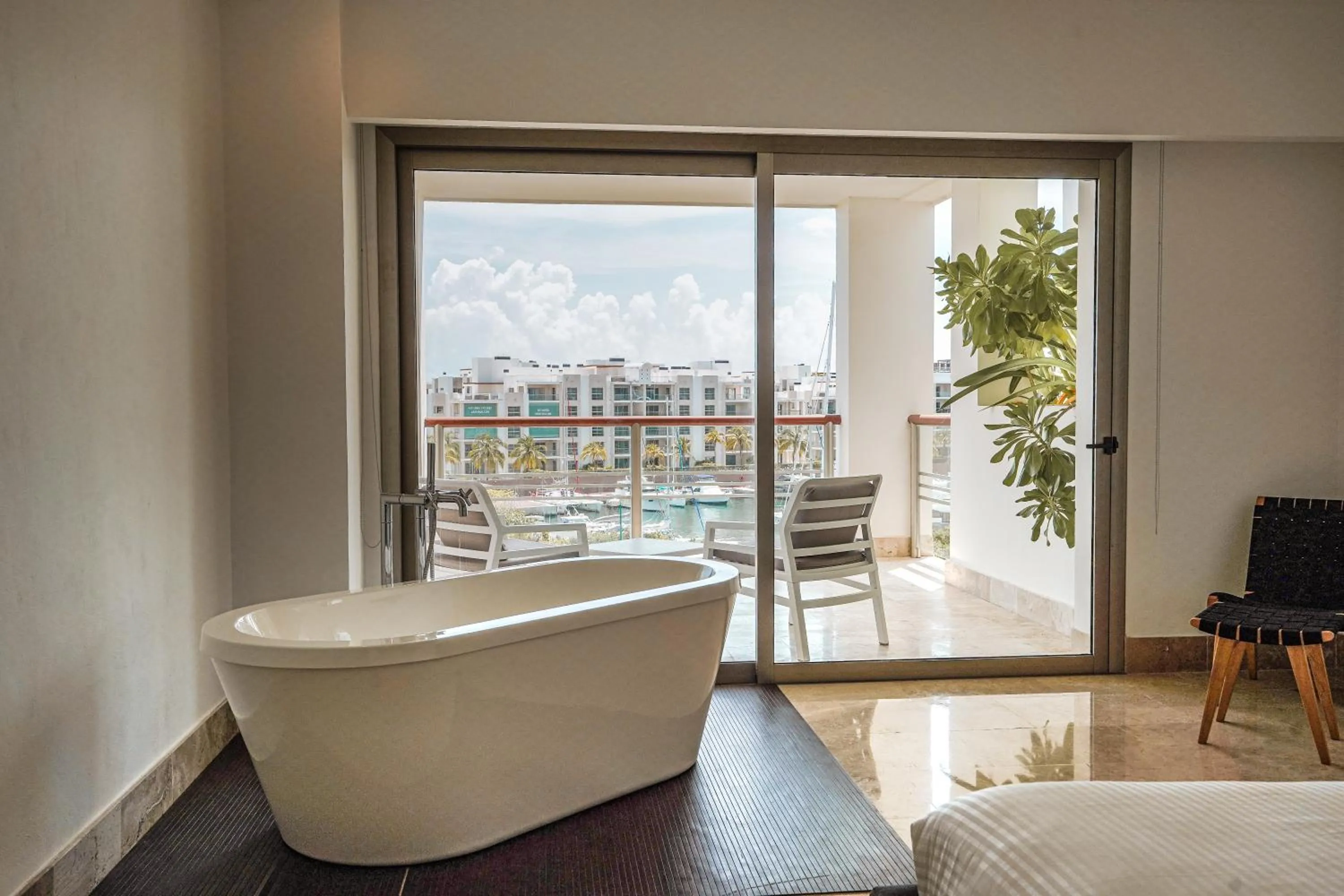 Bedroom, Bed in La Amada condo with Marina View