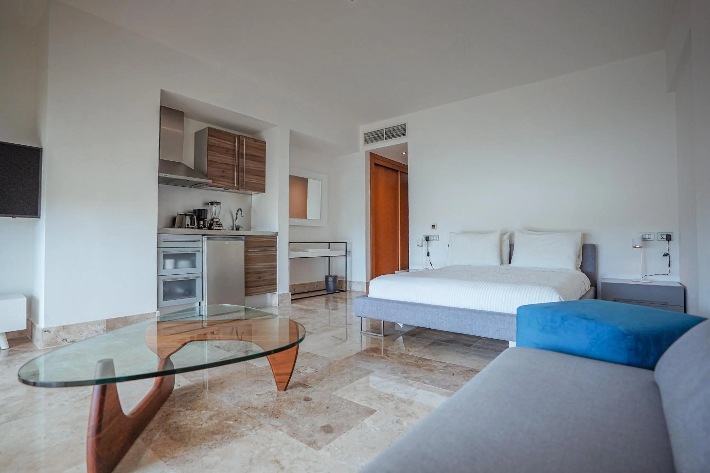 Bedroom, Bed in La Amada condo with Marina View