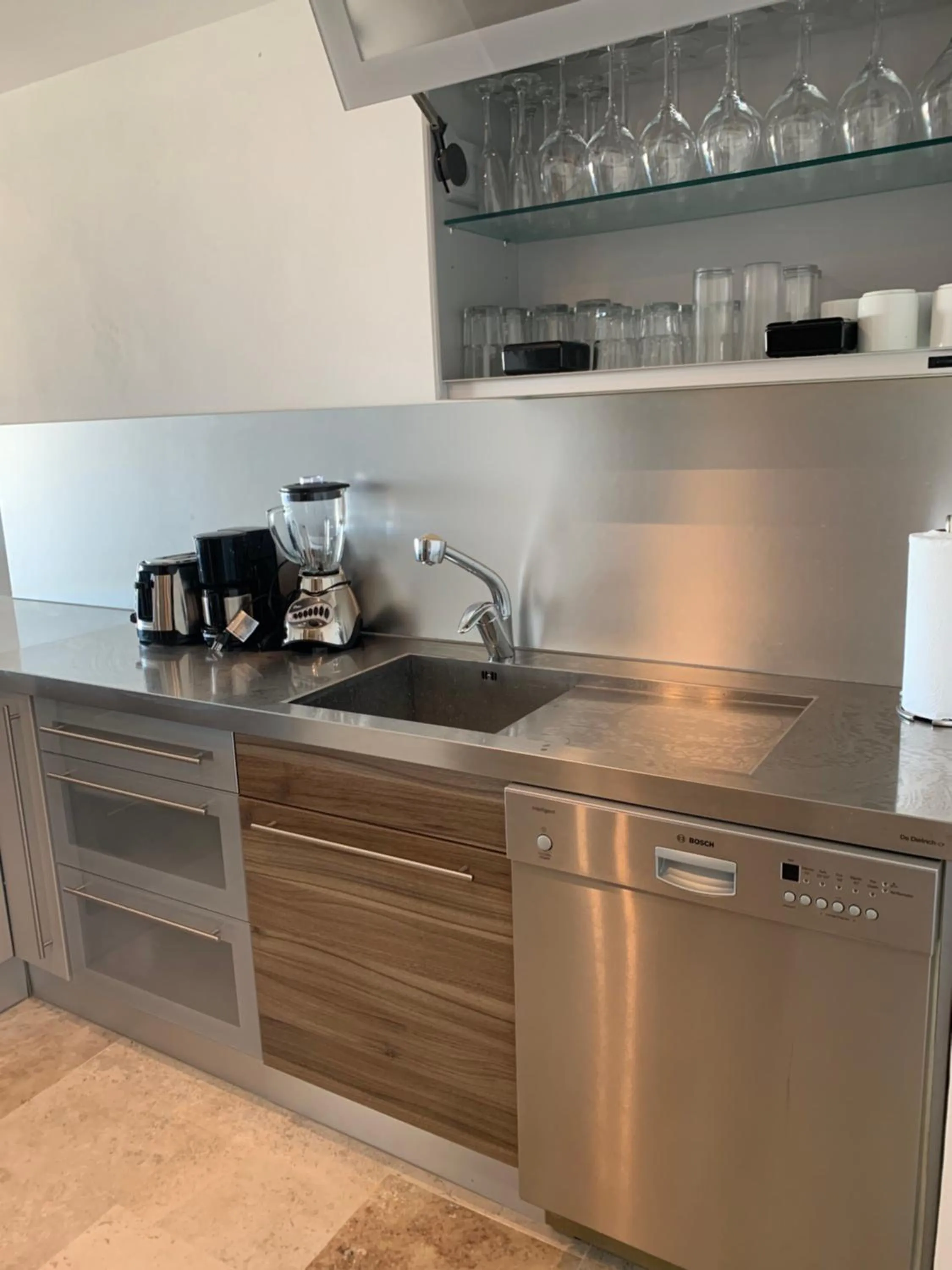 Kitchen or kitchenette in La Amada condo with Marina View
