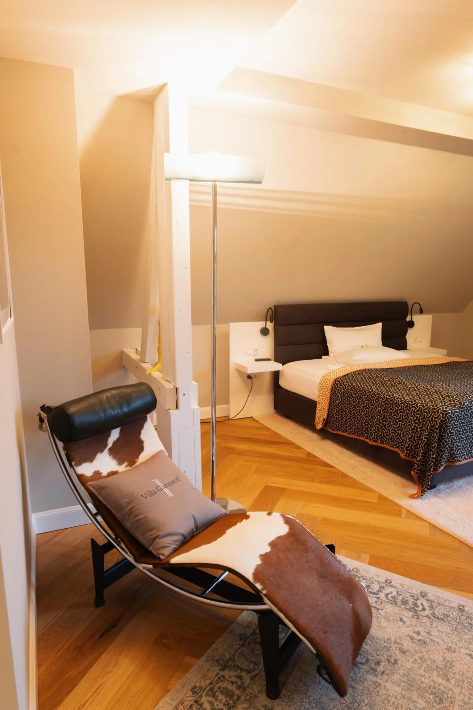 Bed in Villa Glanzstoff