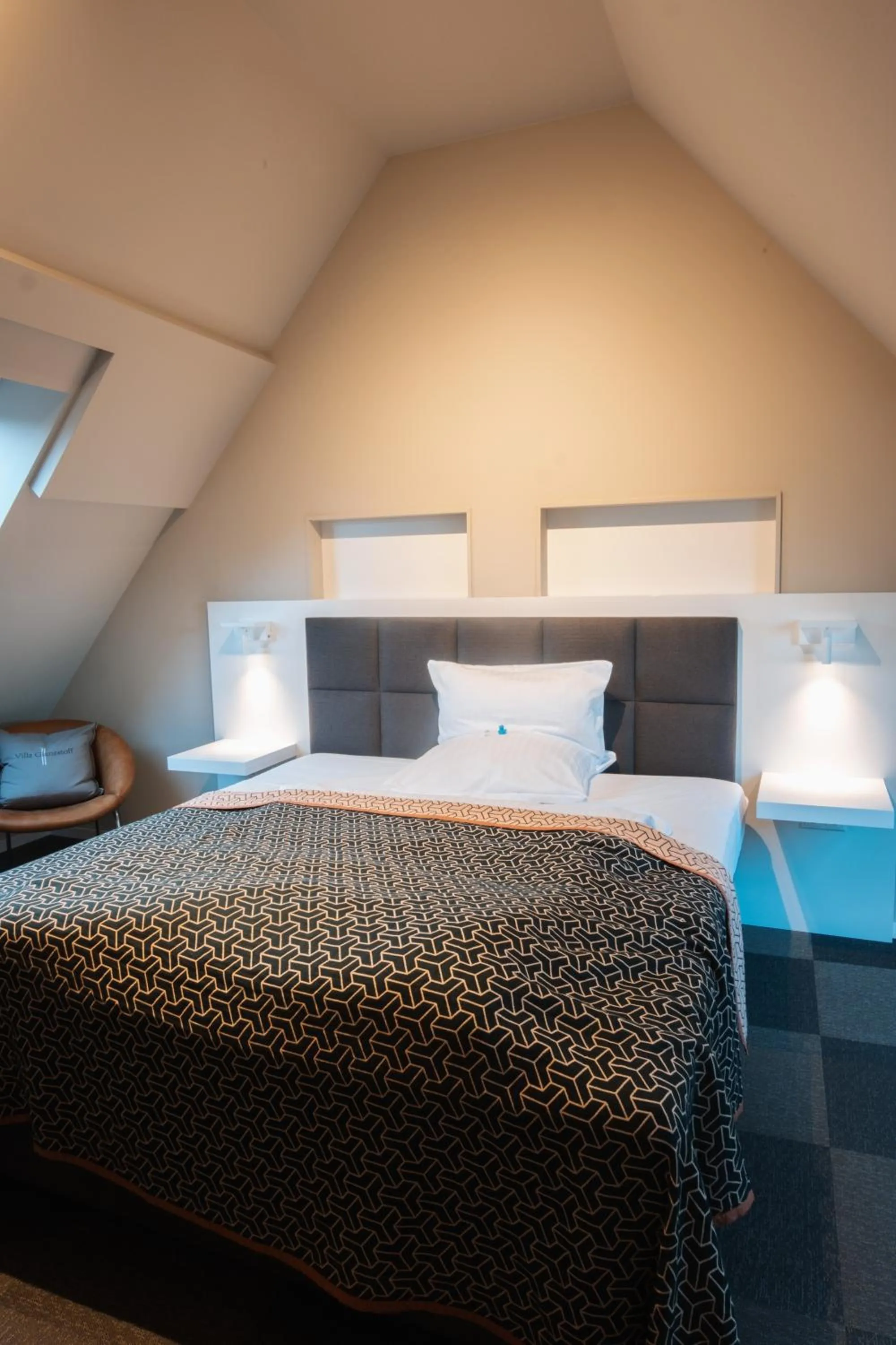 Bed in Villa Glanzstoff