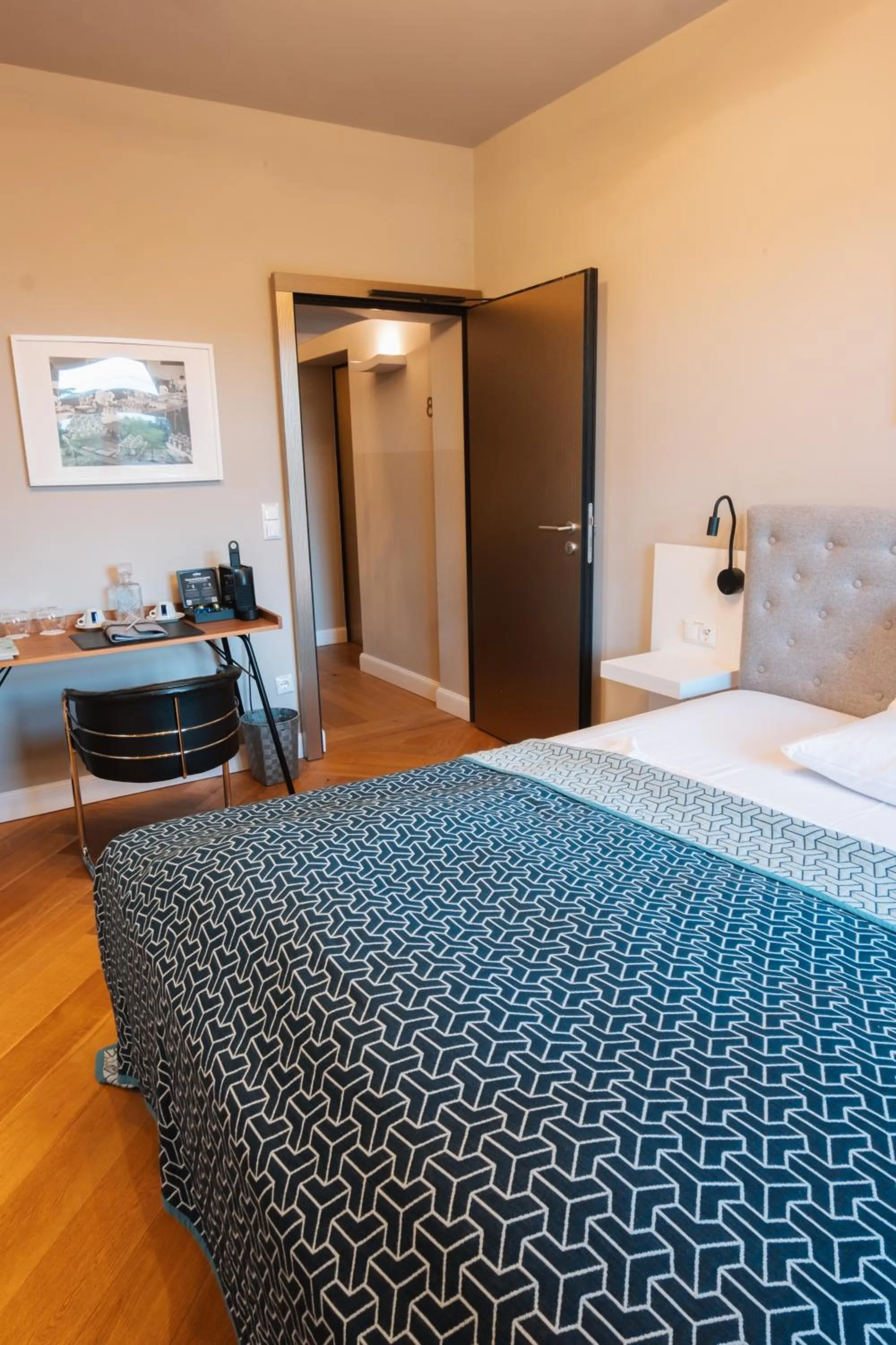 Bed in Villa Glanzstoff