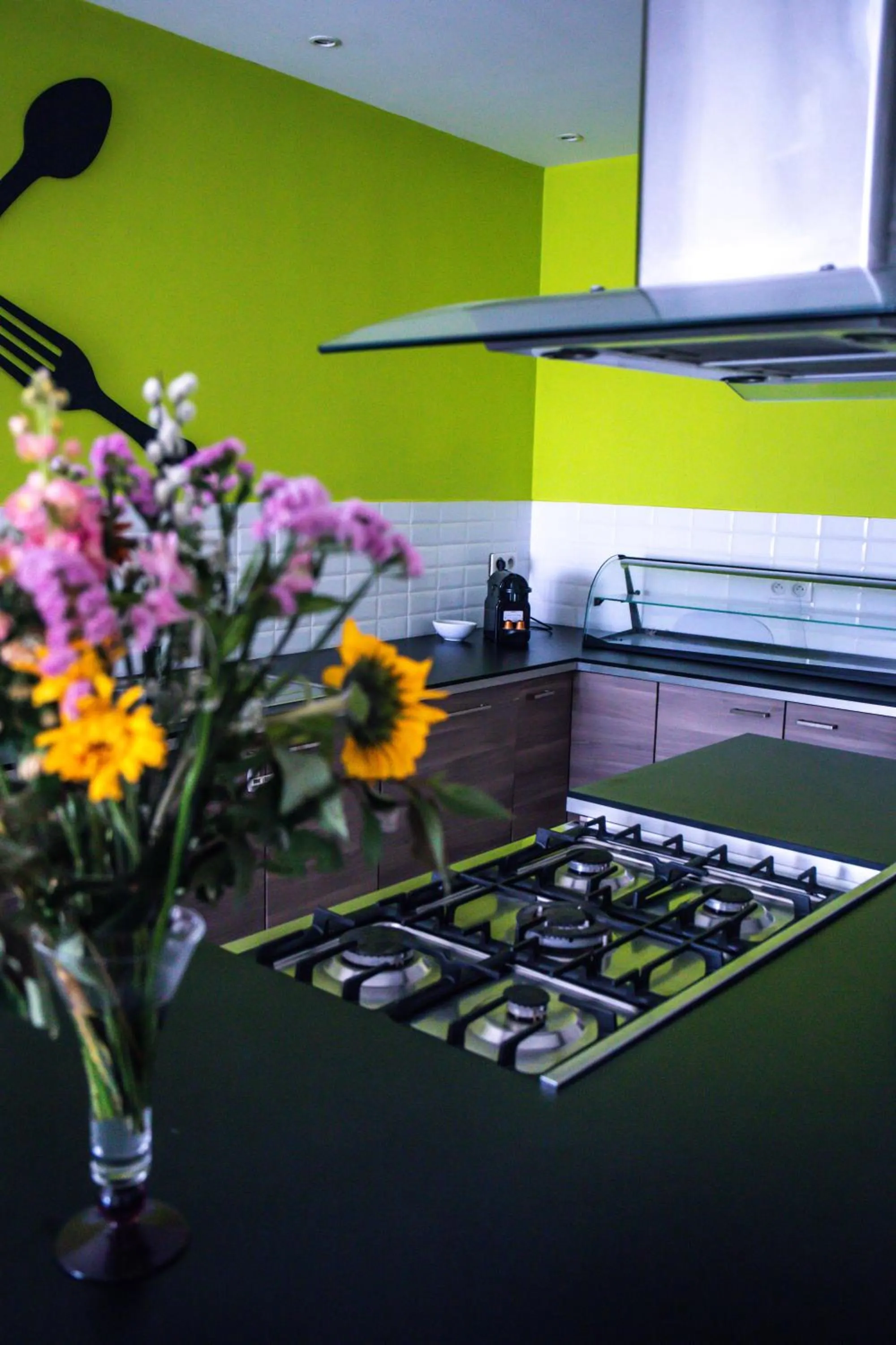 Kitchen or kitchenette in Auberge Sainte Marguerite