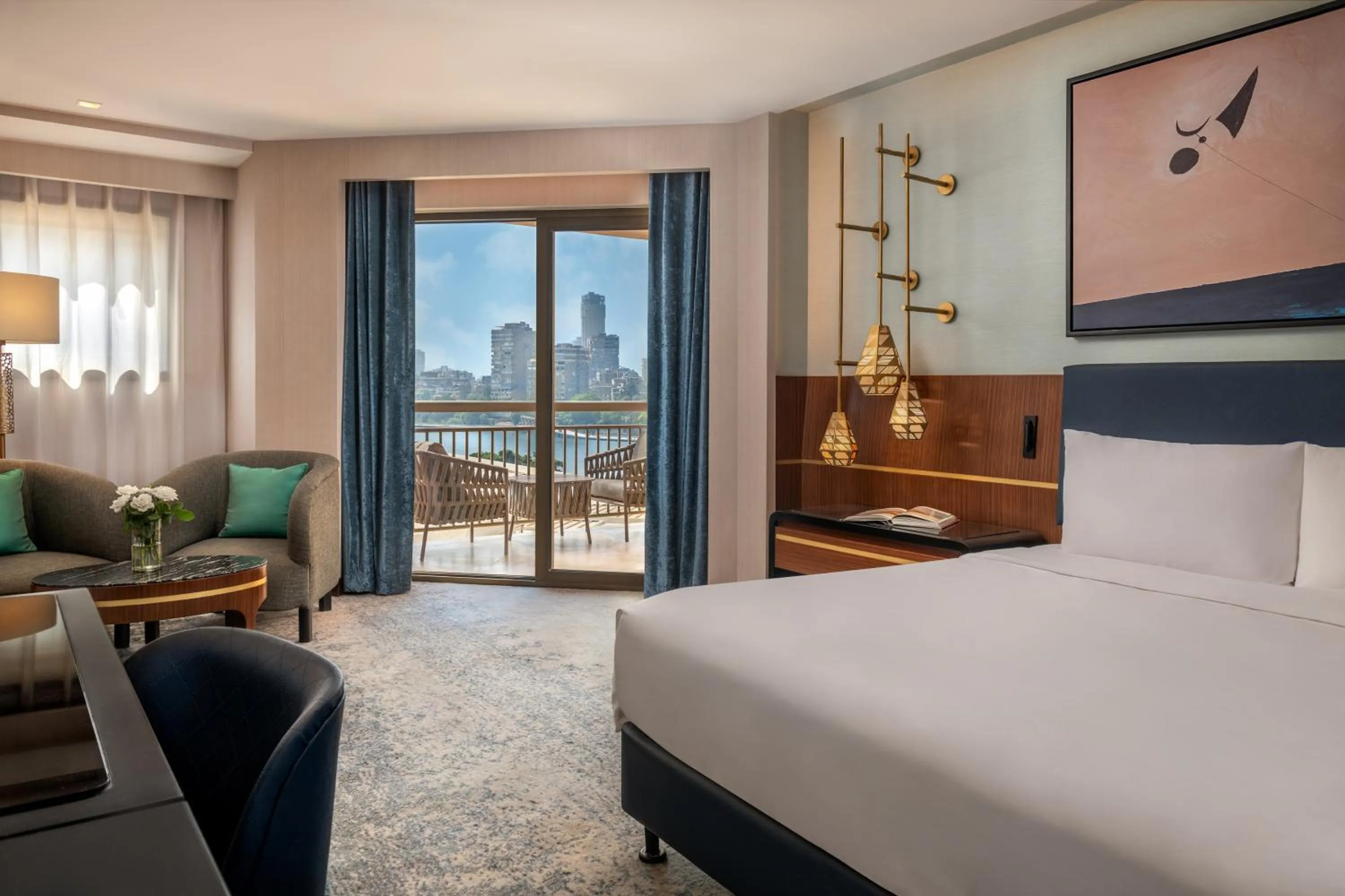 Bedroom, Bed in Sofitel Cairo Downtown Nile