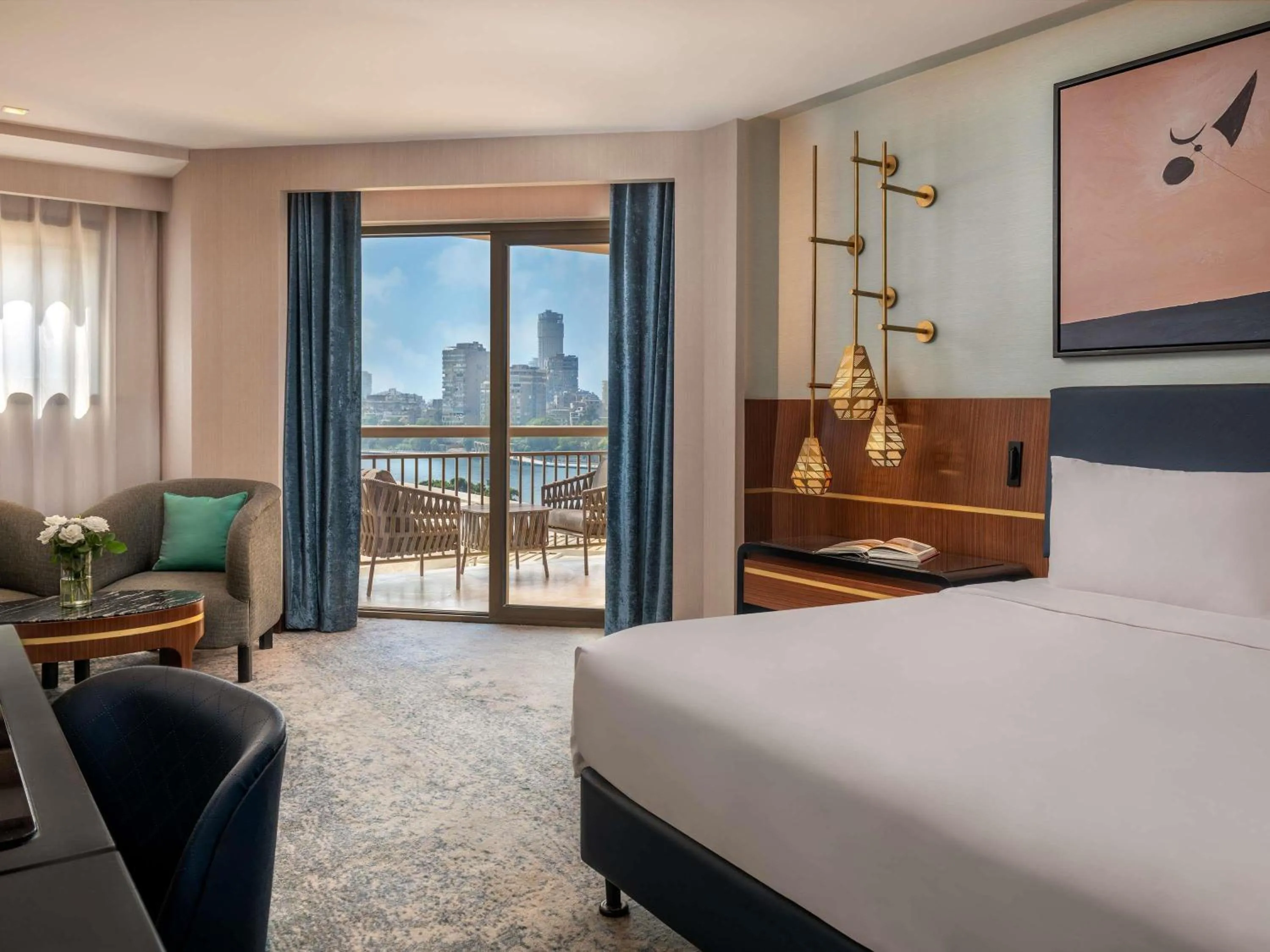 Bedroom, Bed in Sofitel Cairo Downtown Nile