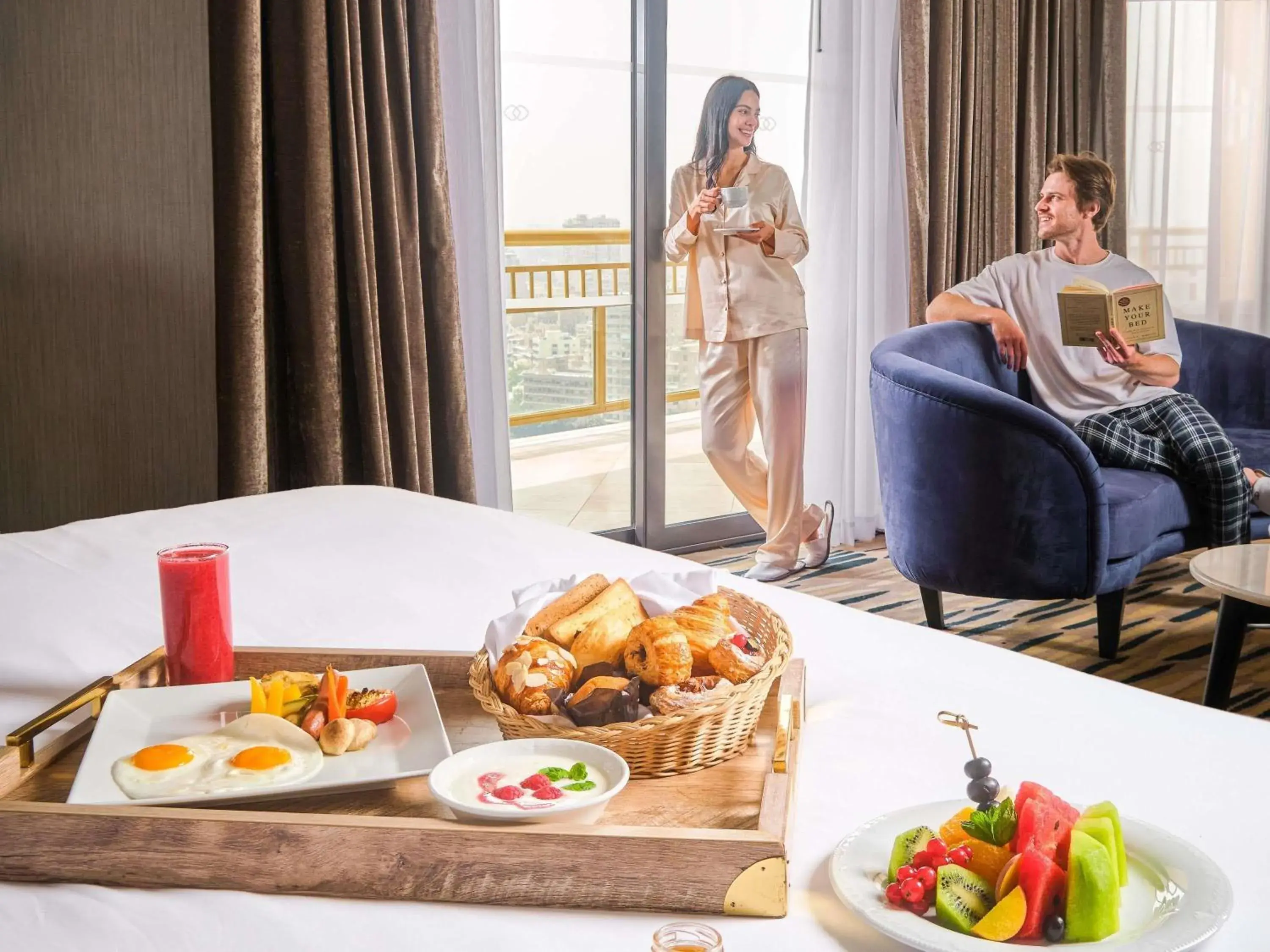 Bedroom in Sofitel Cairo Downtown Nile Bedroom in Sofitel Cairo Downtown Nile