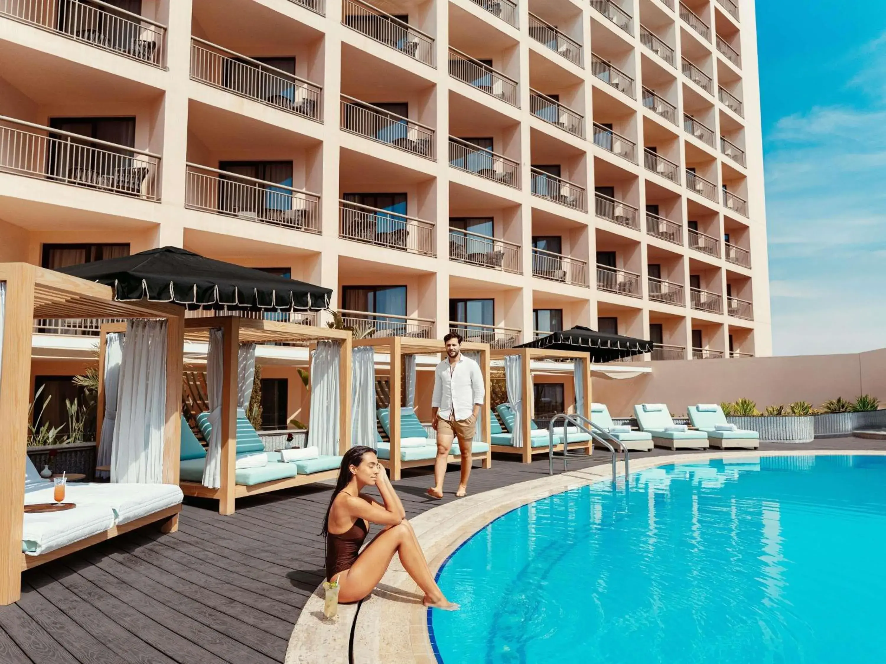 Pool view in Sofitel Cairo Downtown Nile Pool view in Sofitel Cairo Downtown Nile