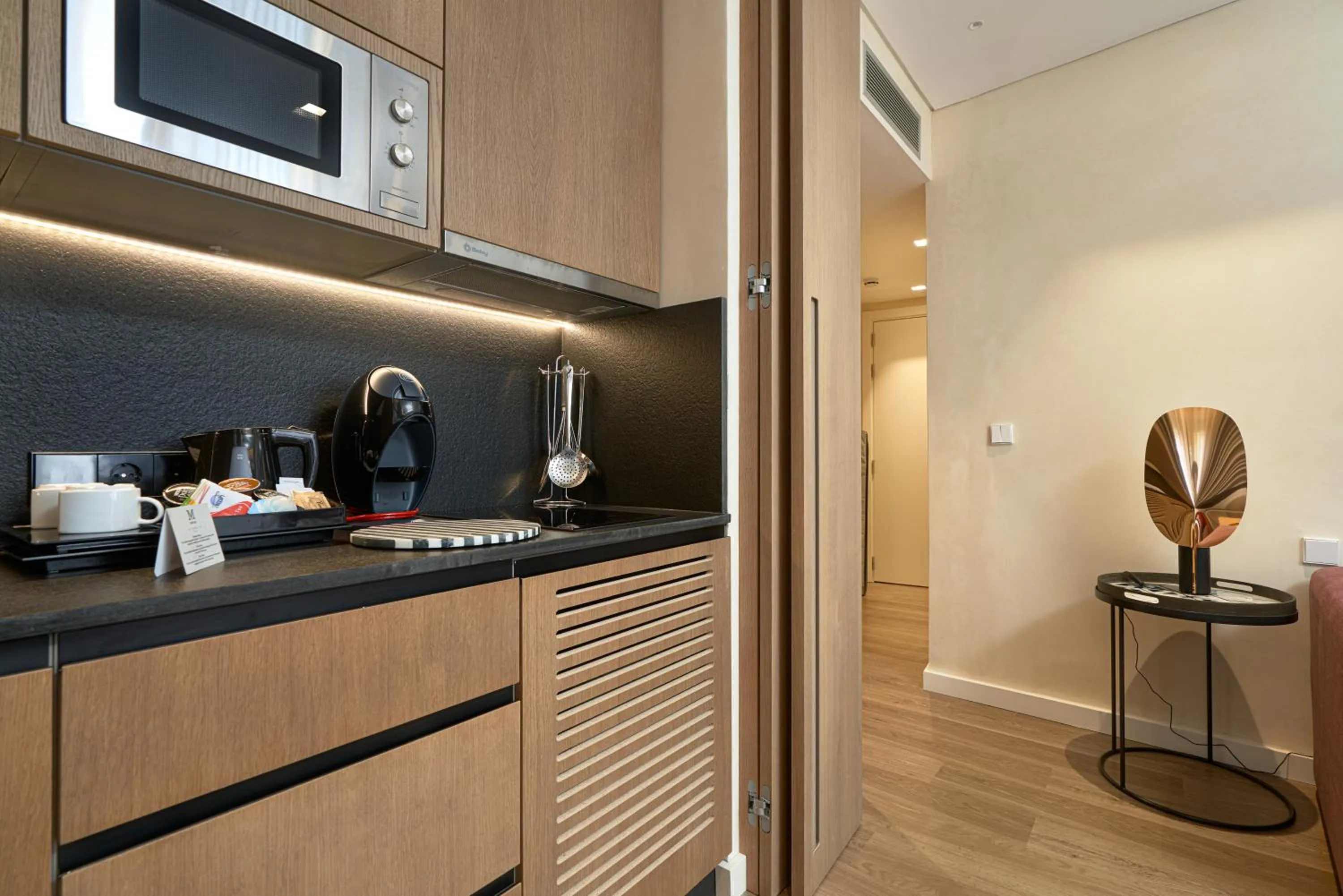 Kitchen or kitchenette in Suites Murillo Plaza Sta. Cruz