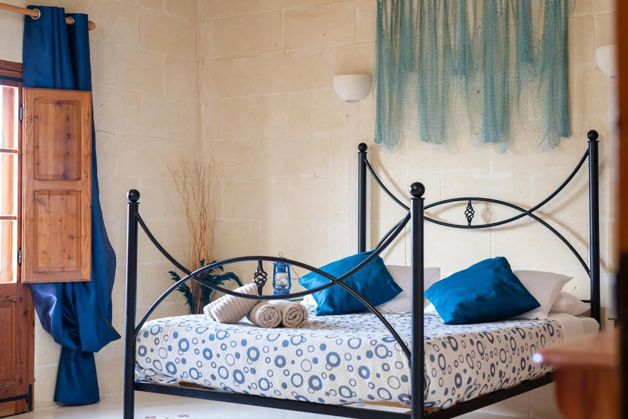 Bed in Mood Farmhouse B&B