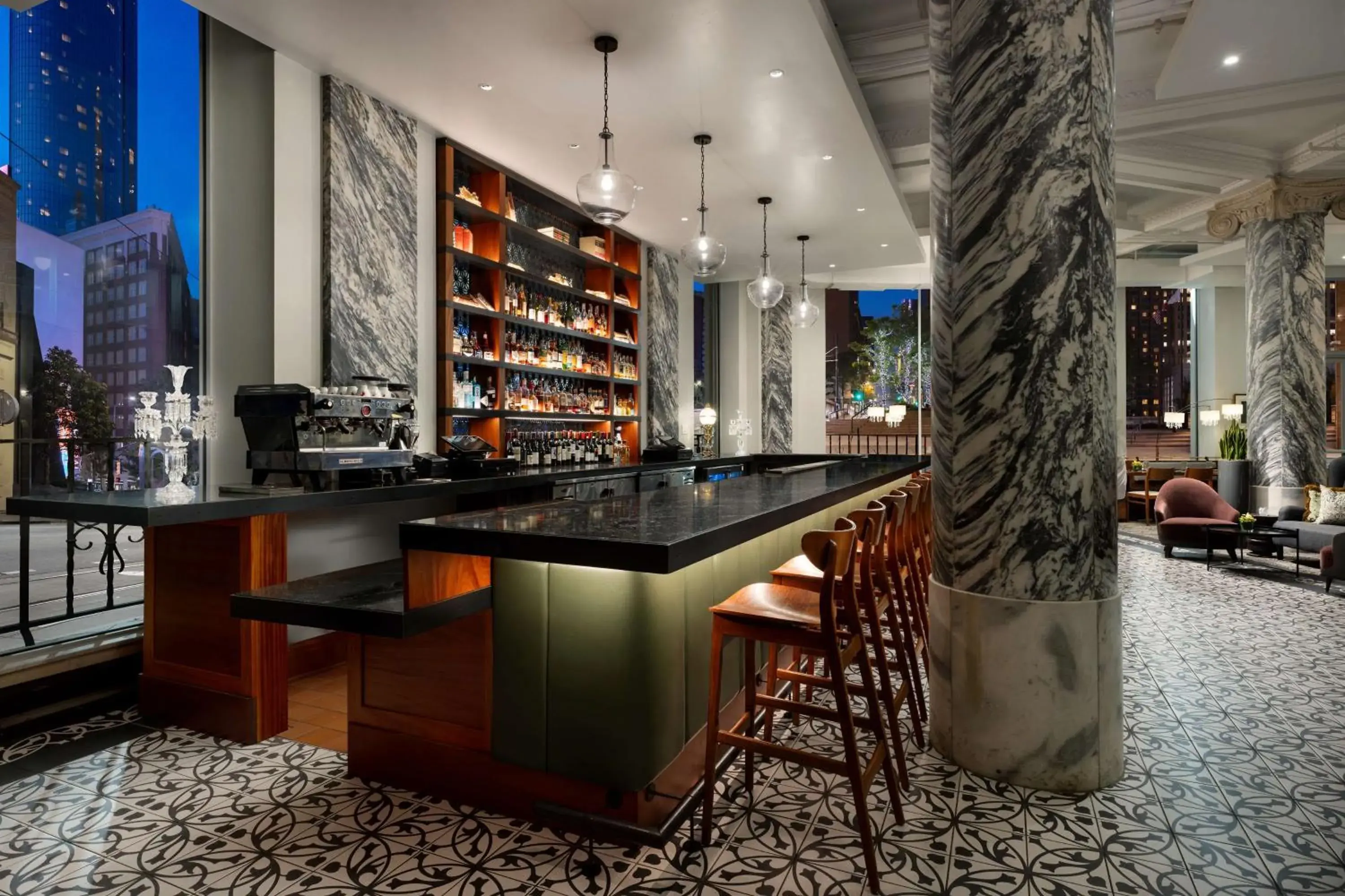 Lounge or bar in The Candler Hotel Atlanta, Curio Collection by Hilton Lounge or bar in The Candler Hotel Atlanta, Curio Collection by Hilton