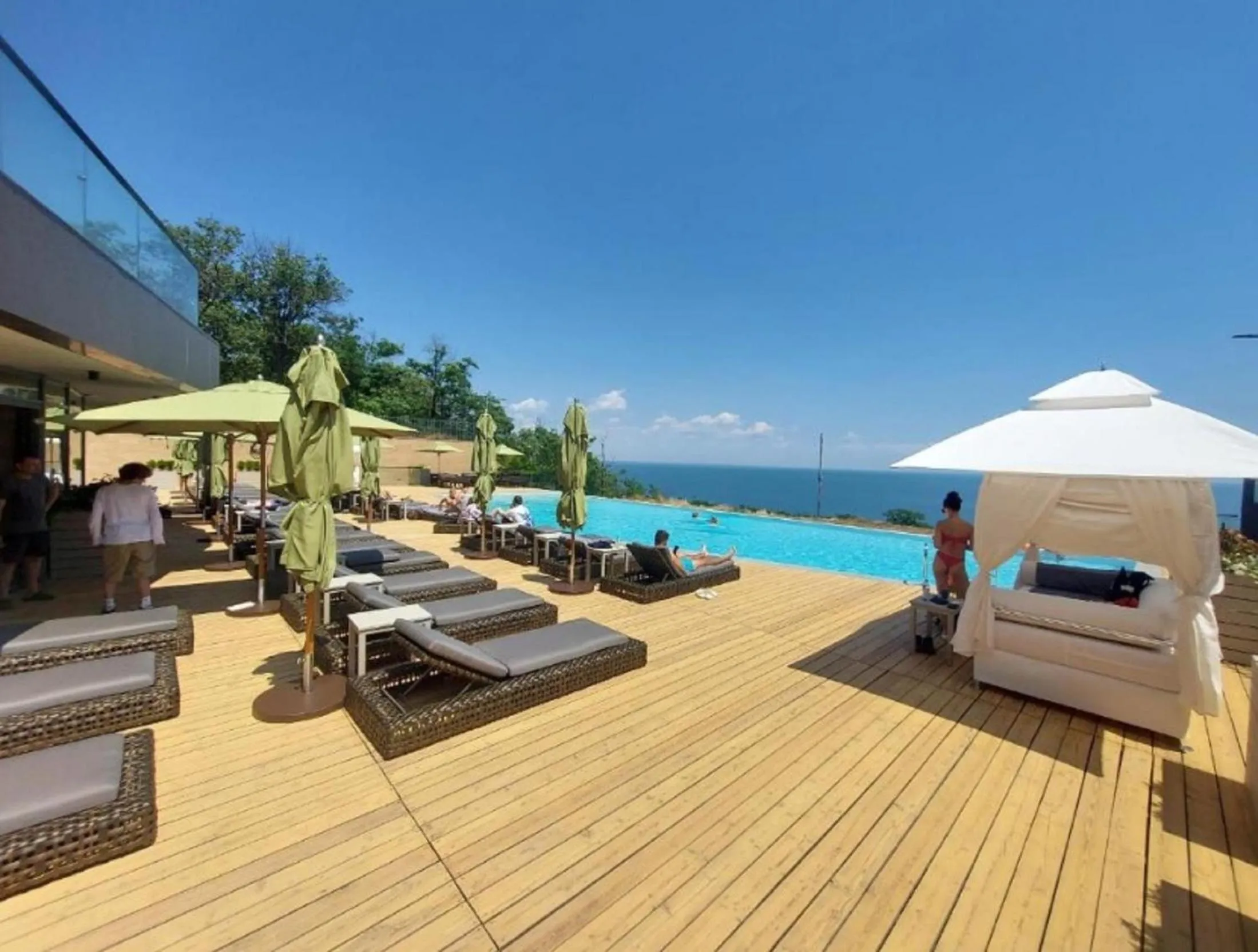 Swimming pool in Apart hotel Greenwood near Sea