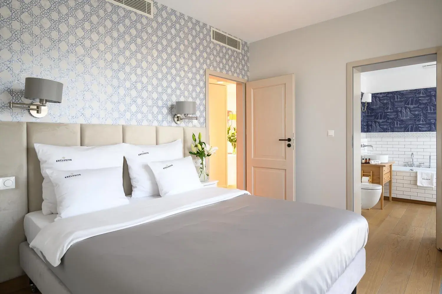 Bed in EXCLUSIVE Aparthotel MARINA Bed in EXCLUSIVE Aparthotel MARINA