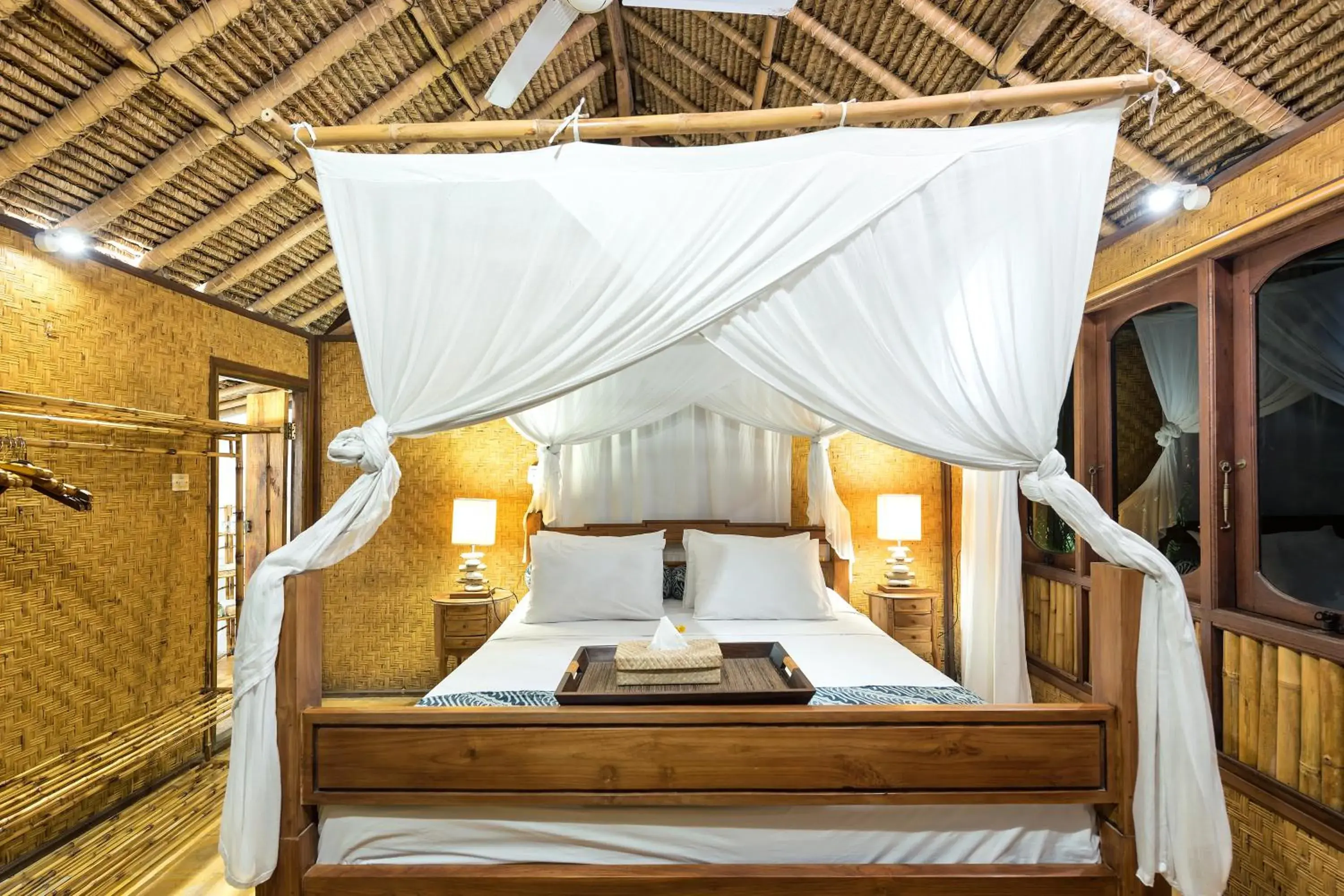 Bed in Aashaya Jasri Resort Bed in Aashaya Jasri Resort