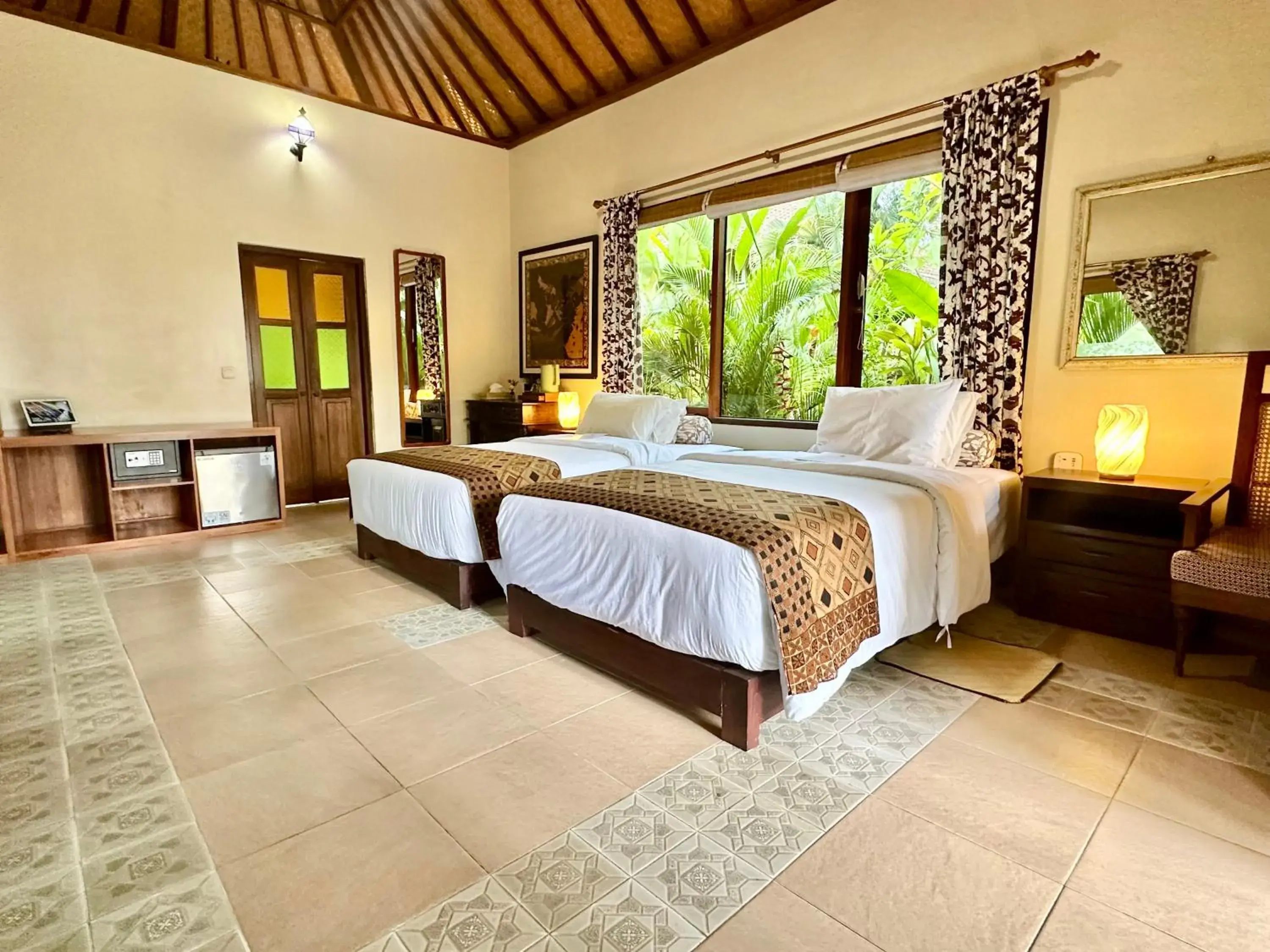 Bed in Aashaya Jasri Resort Bed in Aashaya Jasri Resort