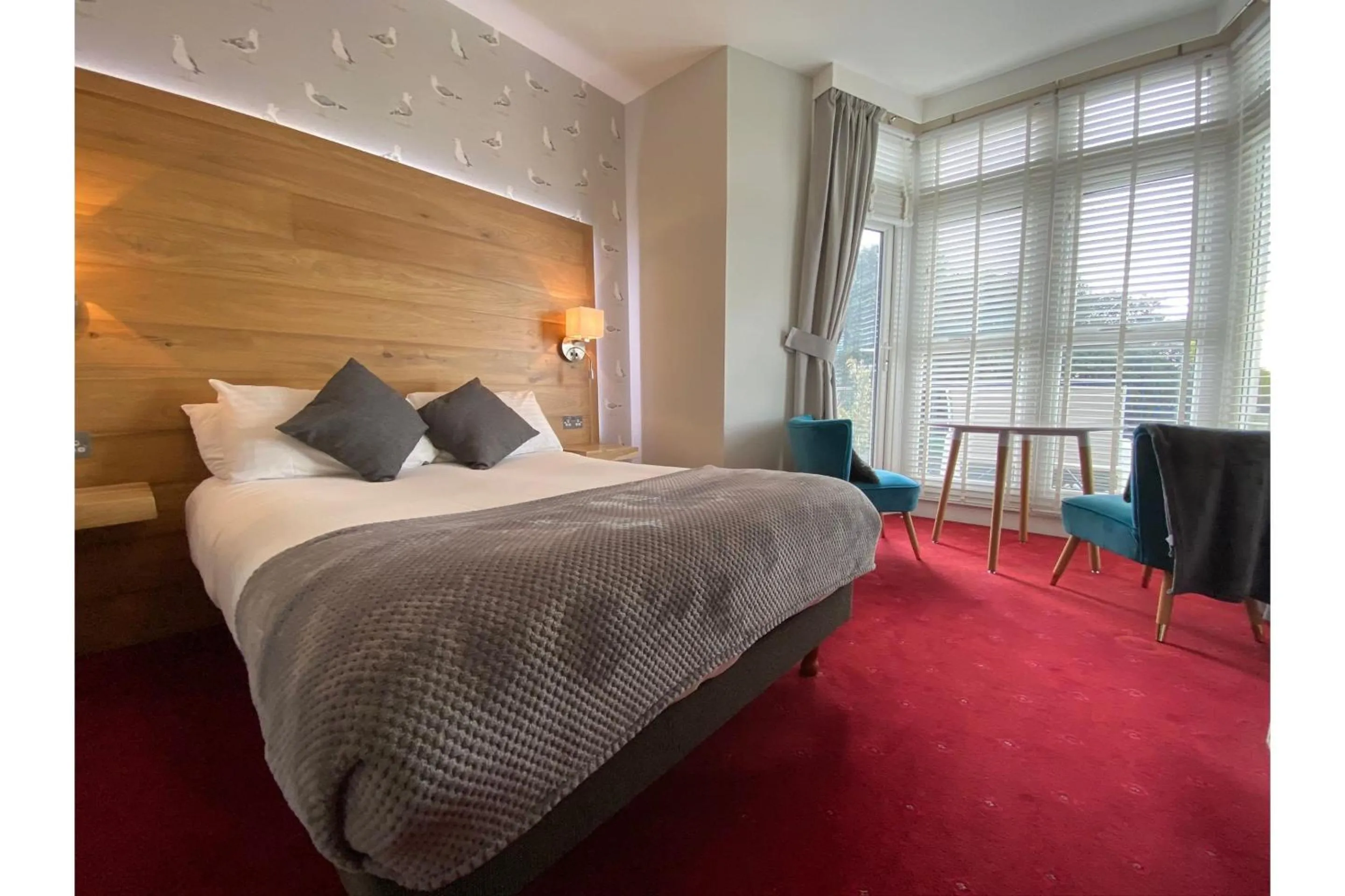 Bedroom, Bed in Harmony Apartments