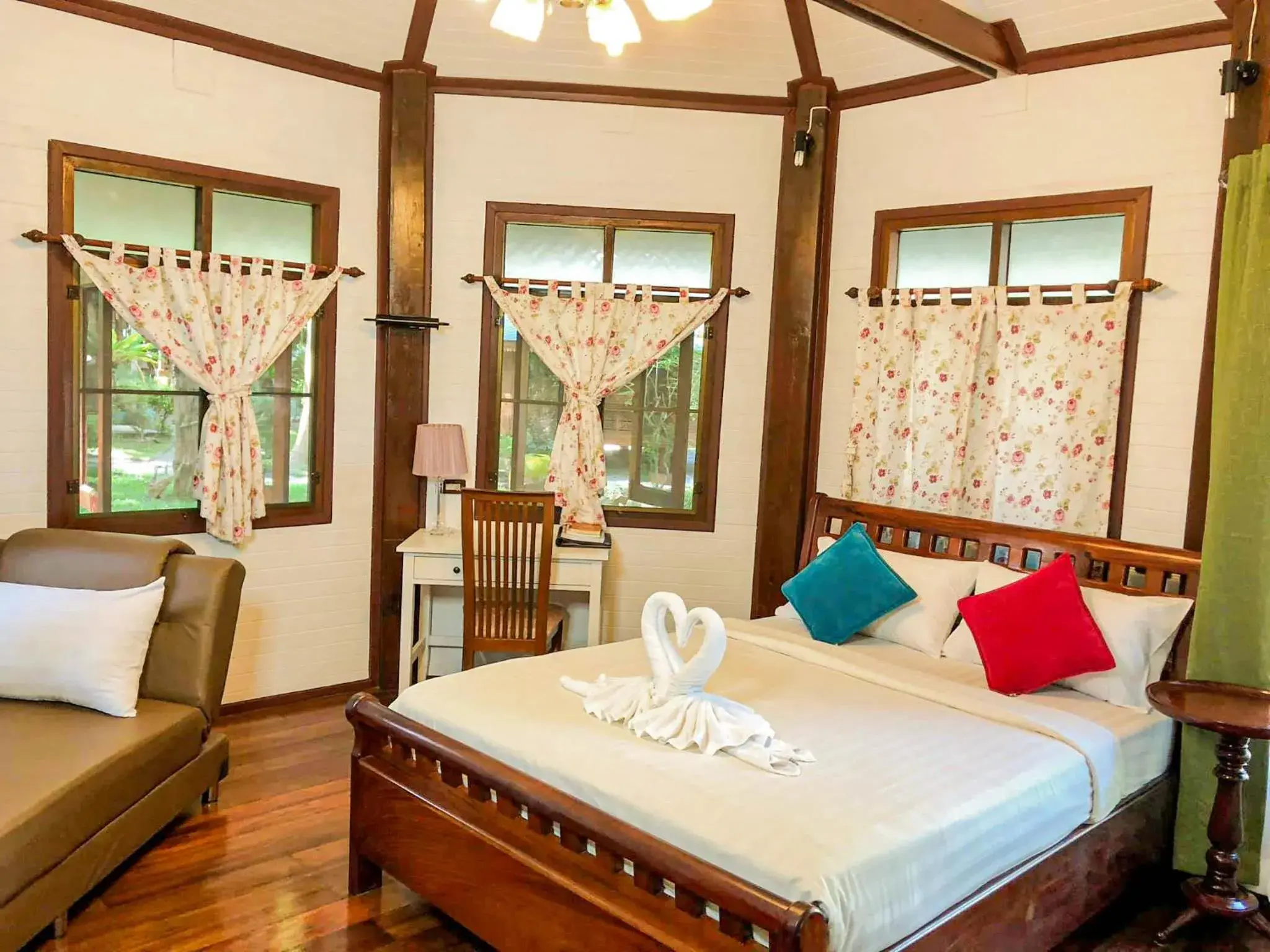 Bed in Vongdeuan Resort Bed in Vongdeuan Resort