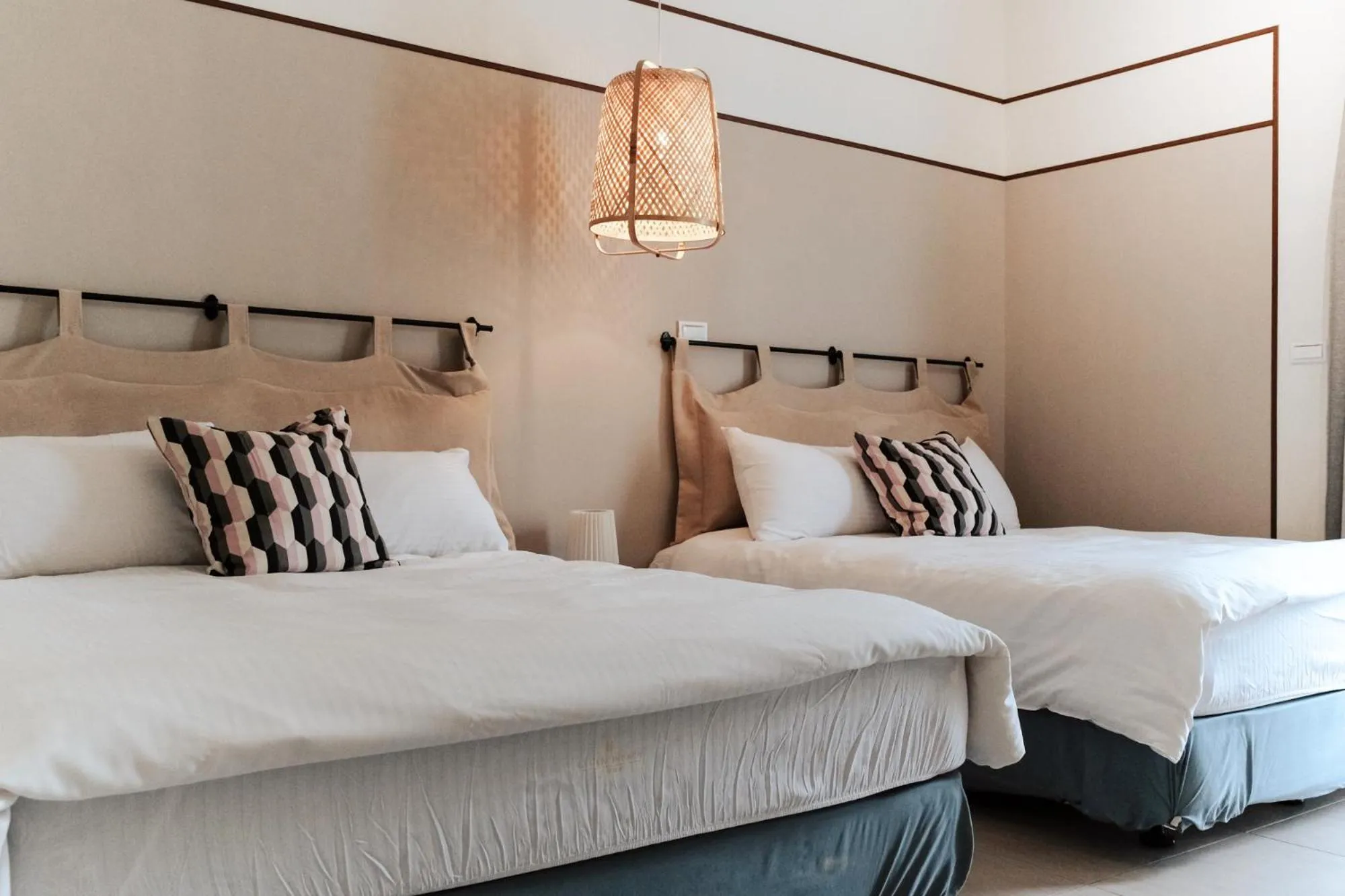 Bed in 沉靛旅宿 La Casa Indaco 墾丁夢幻島Villa