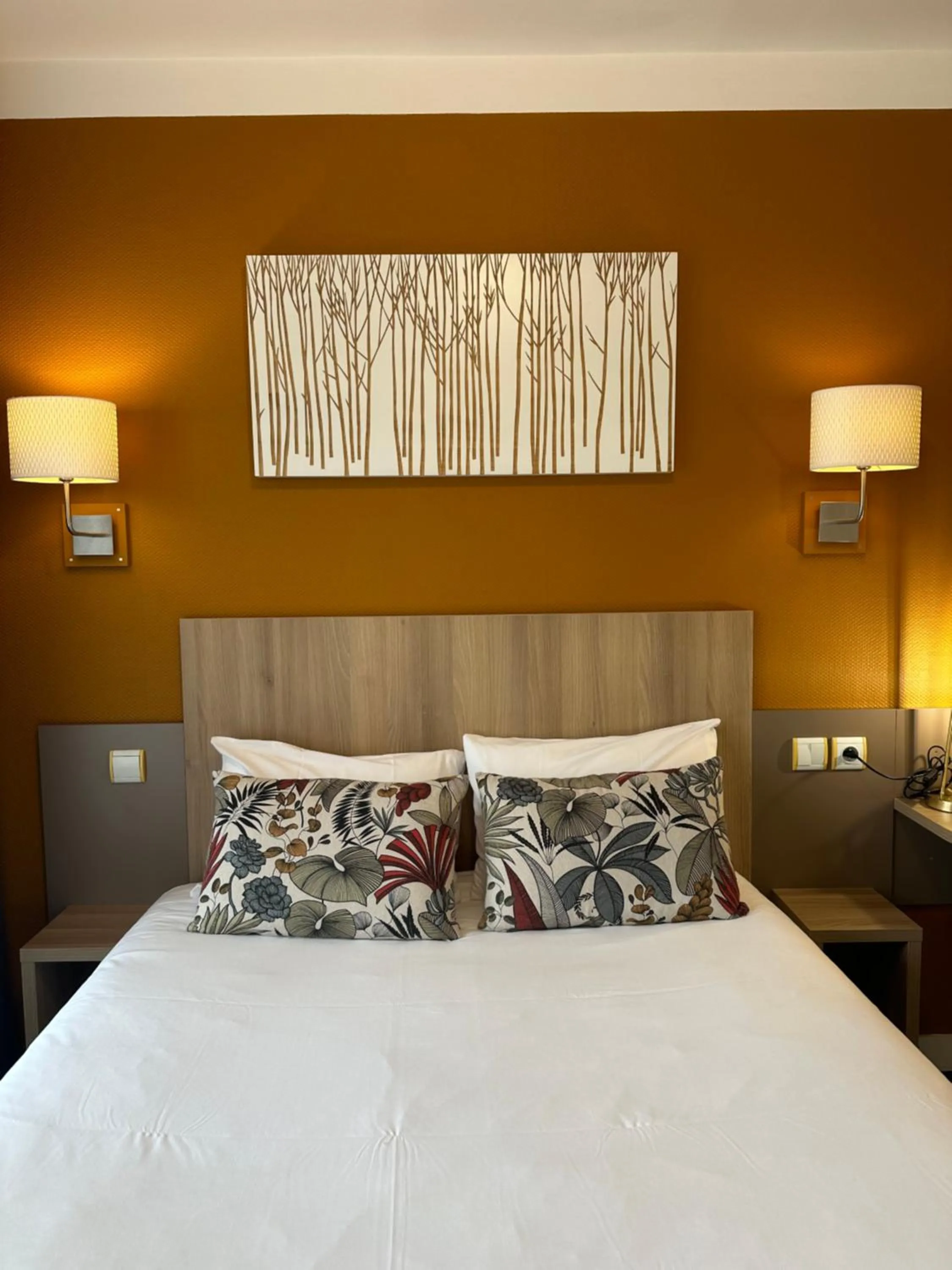 Photo of the whole room, Bed in Hôtel de Caen