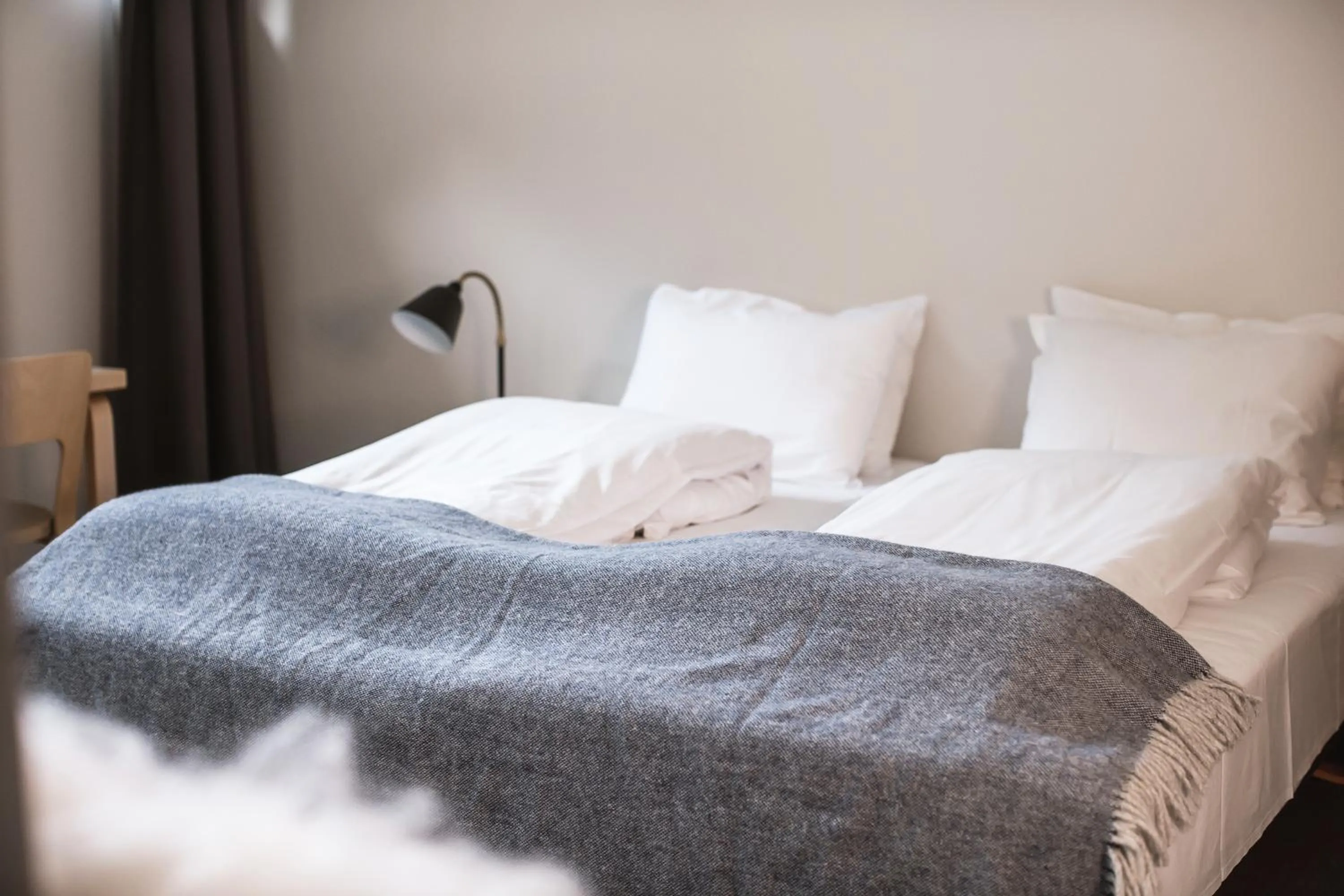 Bed in Lindstrøm Hotel