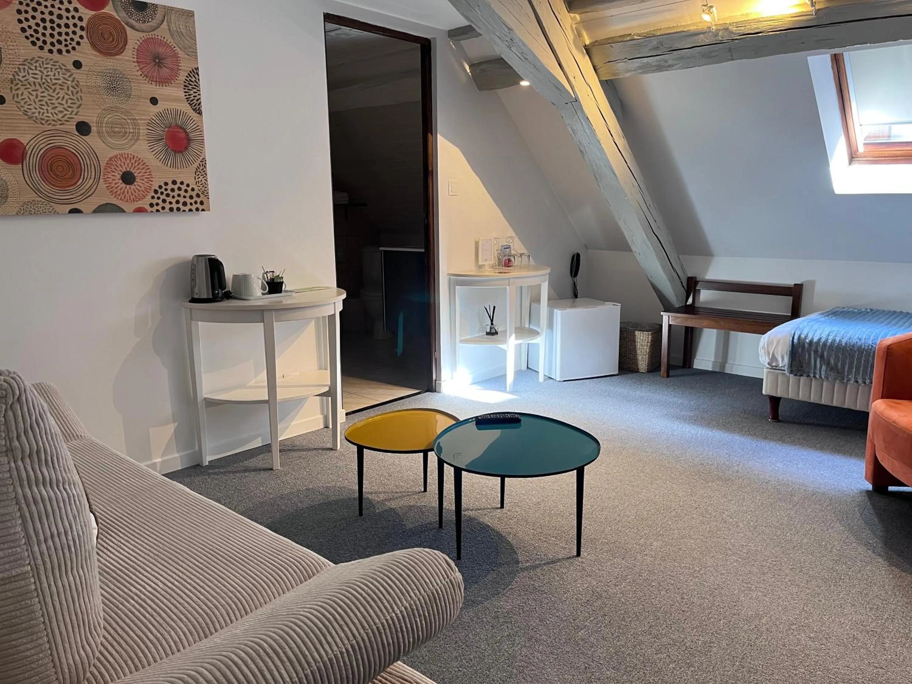 Seating area in Hotel SPA Au Cheval Blanc