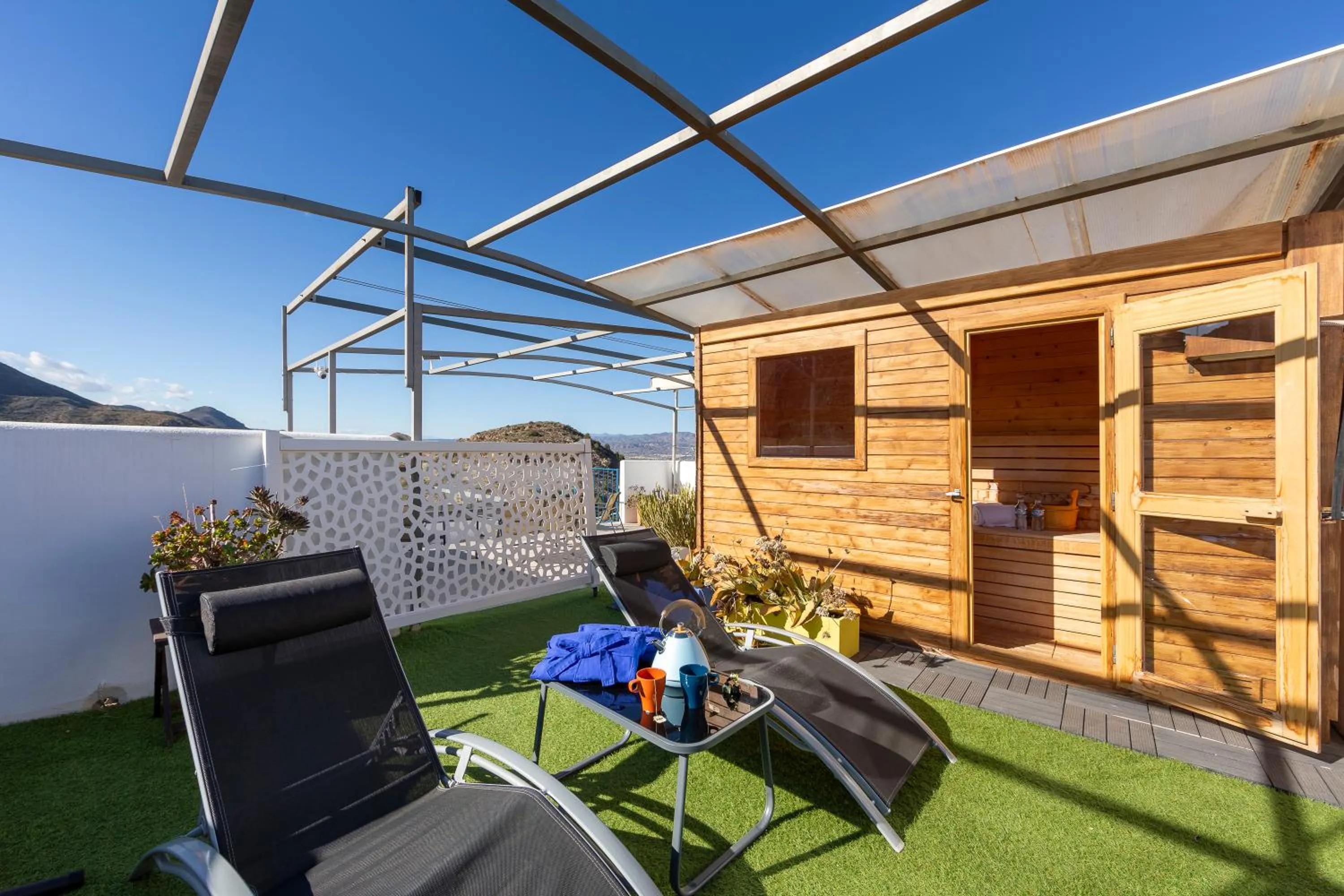 Sauna in Boutique Hotel El Olivar