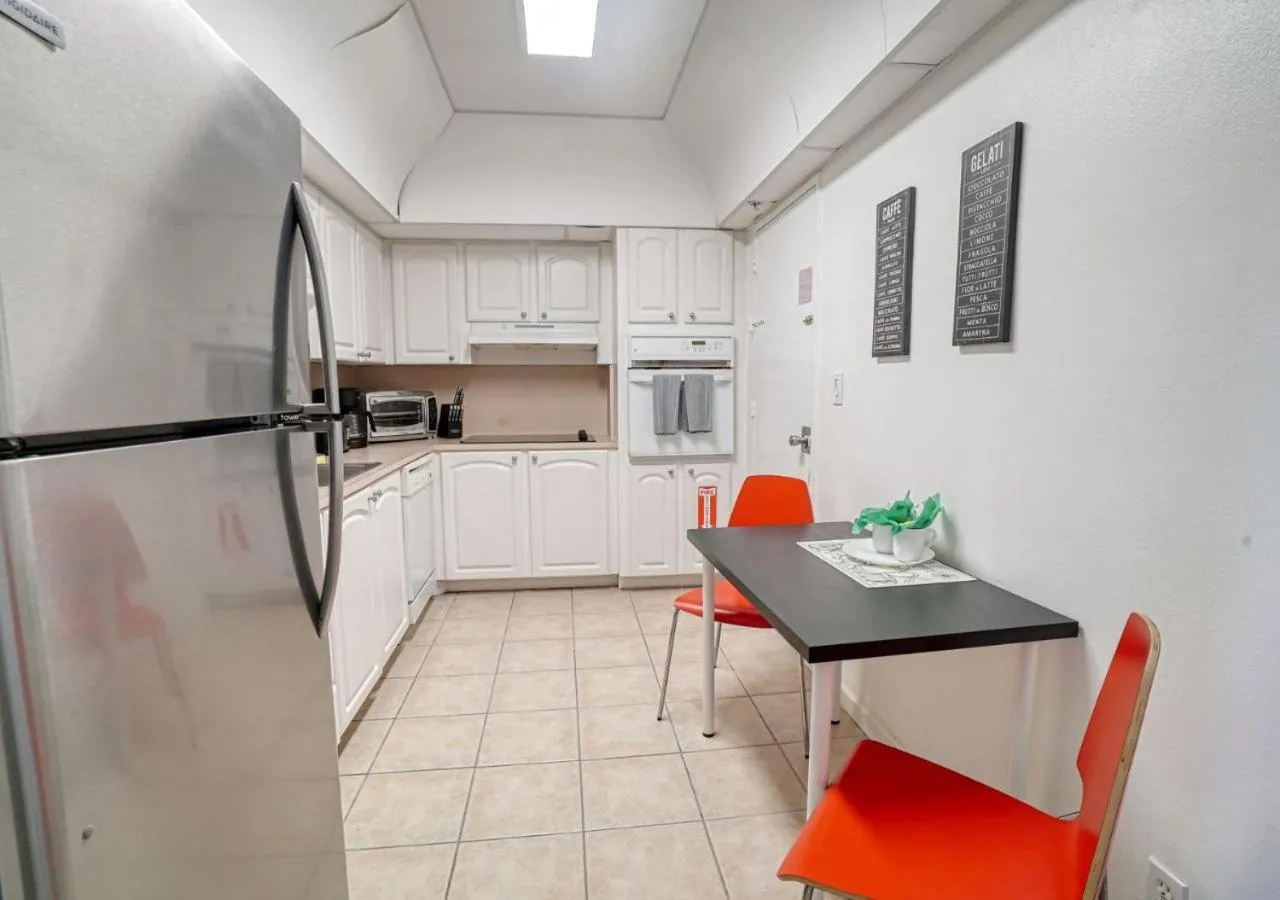 Kitchen or kitchenette in Hallandale Condo, Partial Ocean View Direct Beach and Pool Access Hollywood Beach