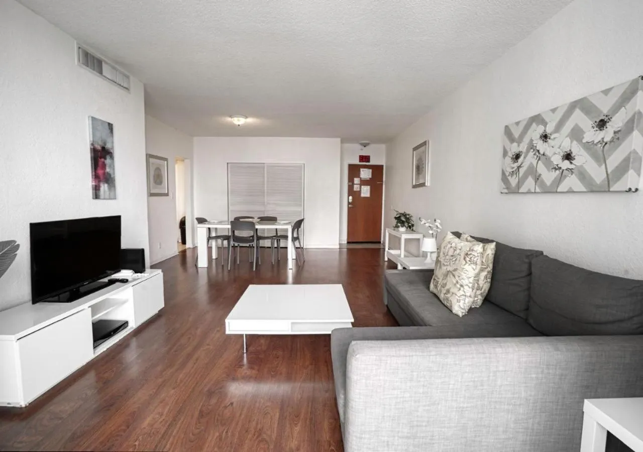 TV and multimedia in Hallandale Condo, Partial Ocean View Direct Beach and Pool Access Hollywood Beach