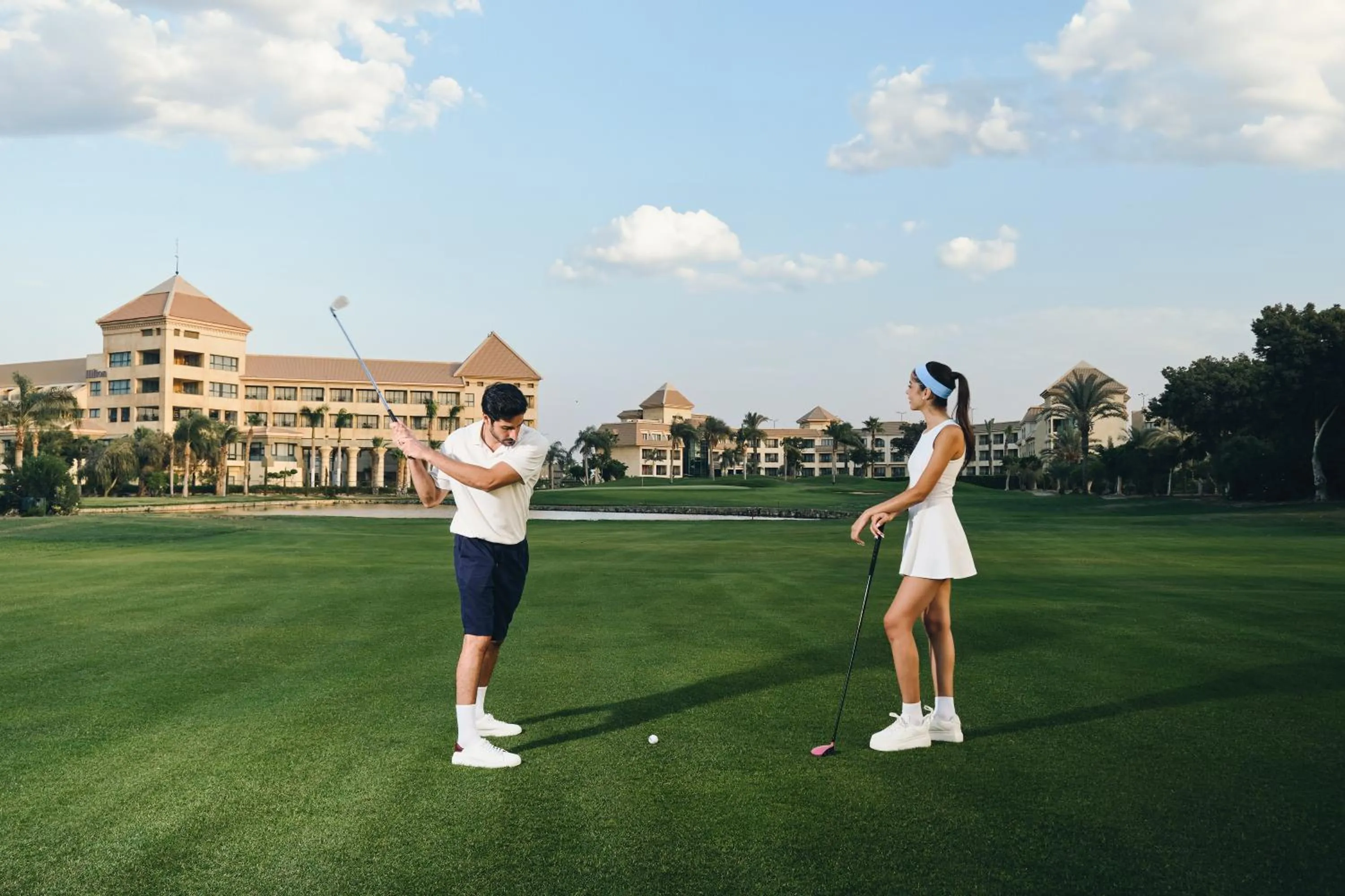 Golfcourse in Hilton Pyramids Golf