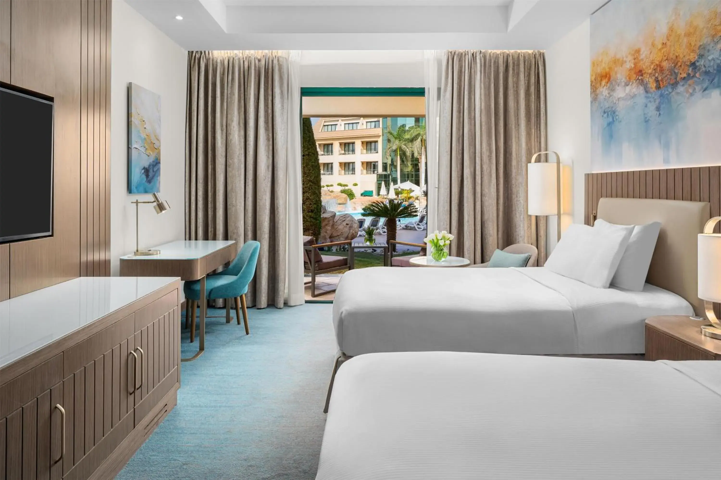 Bed in Hilton Pyramids Golf Bed in Hilton Pyramids Golf