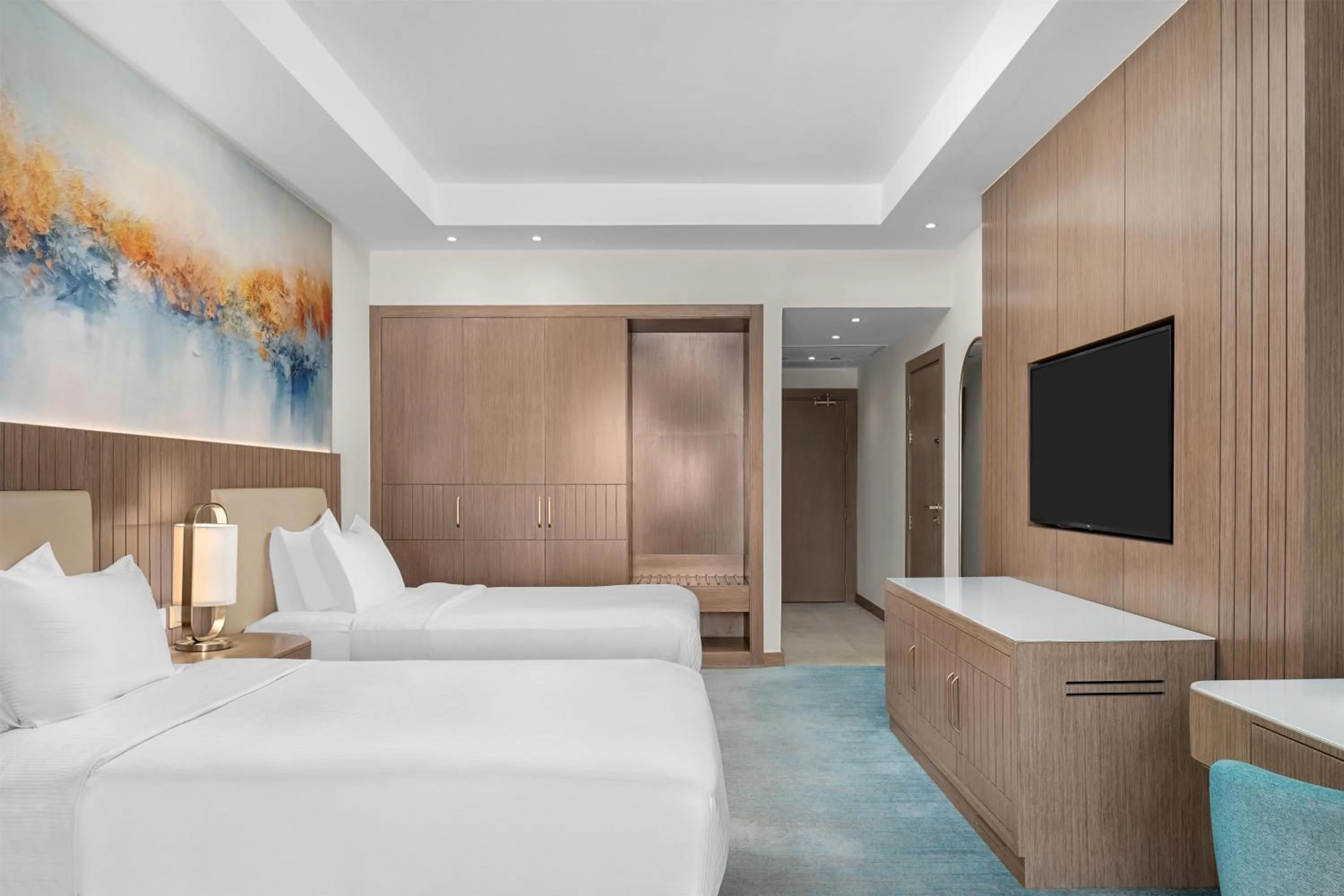 Bed in Hilton Pyramids Golf