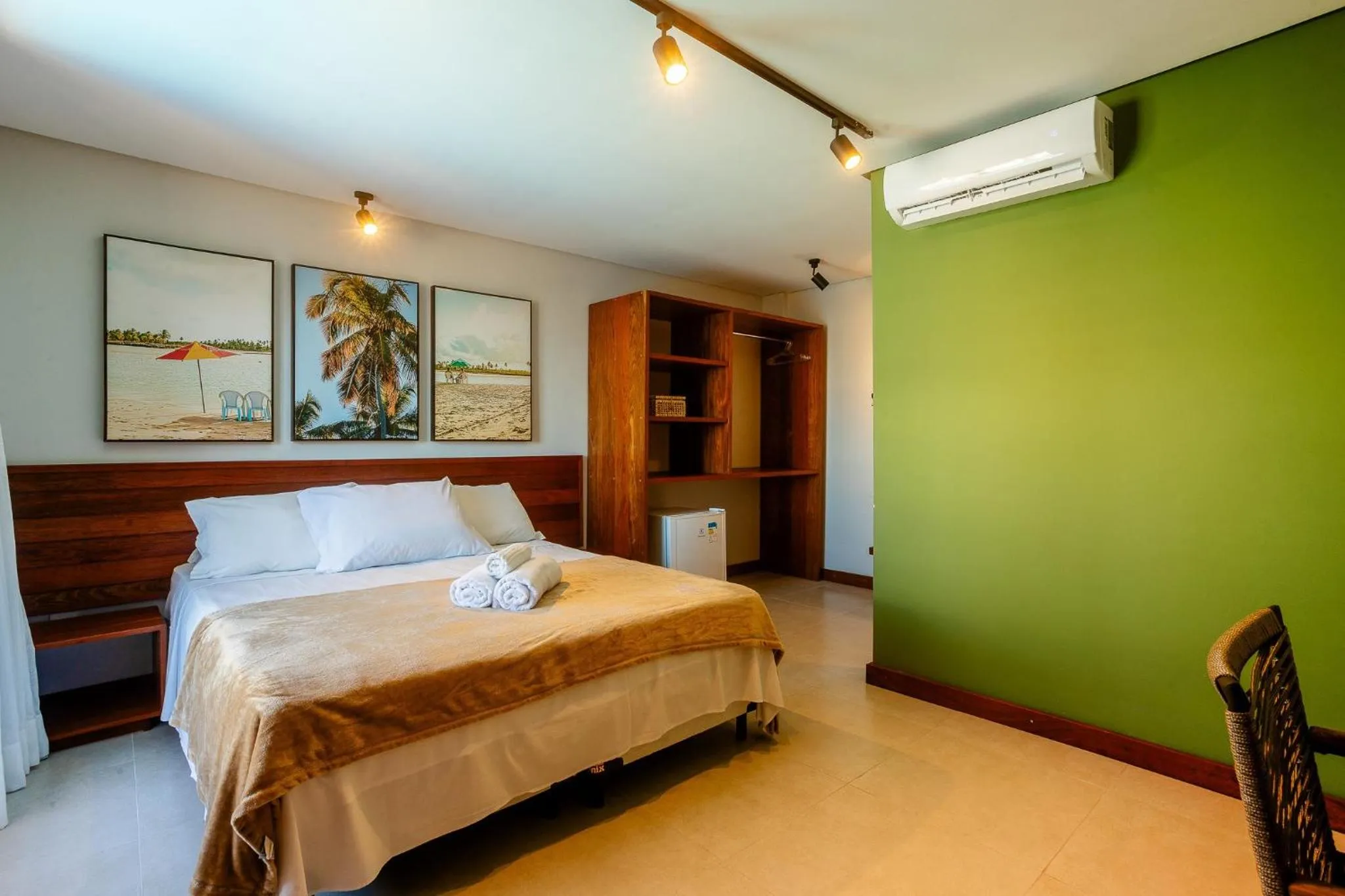 Bed in Pousada Un Paso del Mar