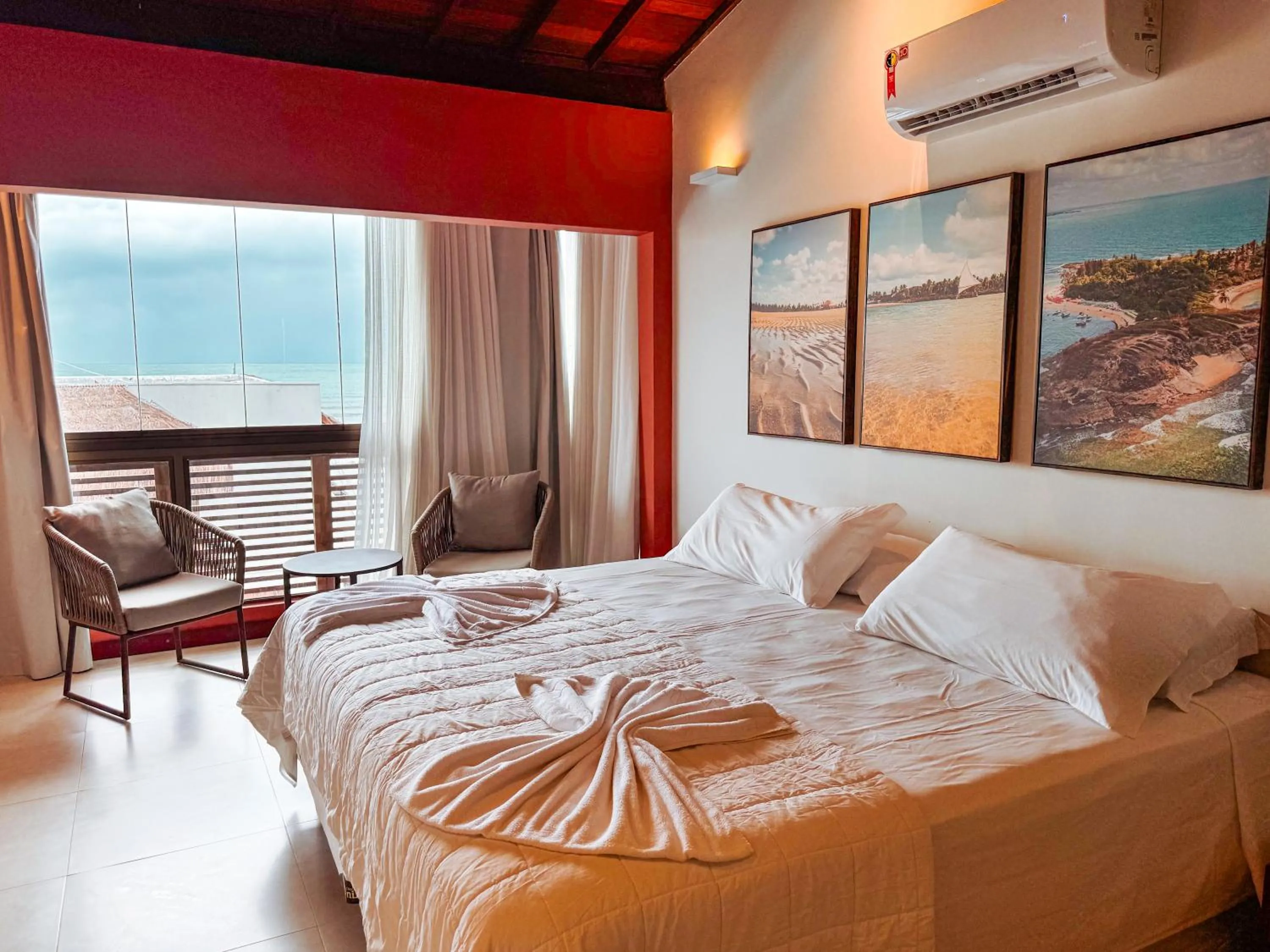 Bed in Pousada Un Paso del Mar