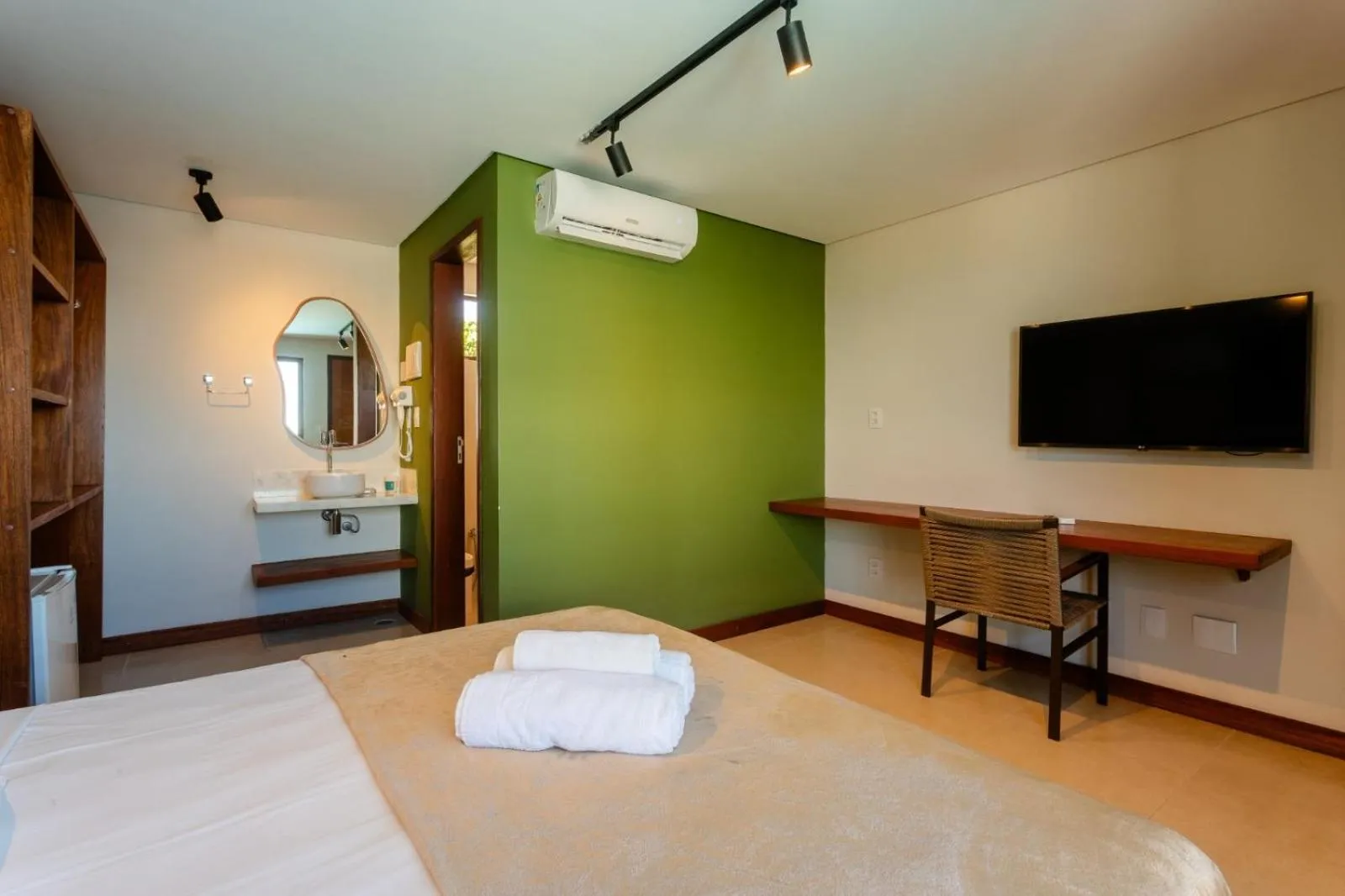 Bed in Pousada Un Paso del Mar