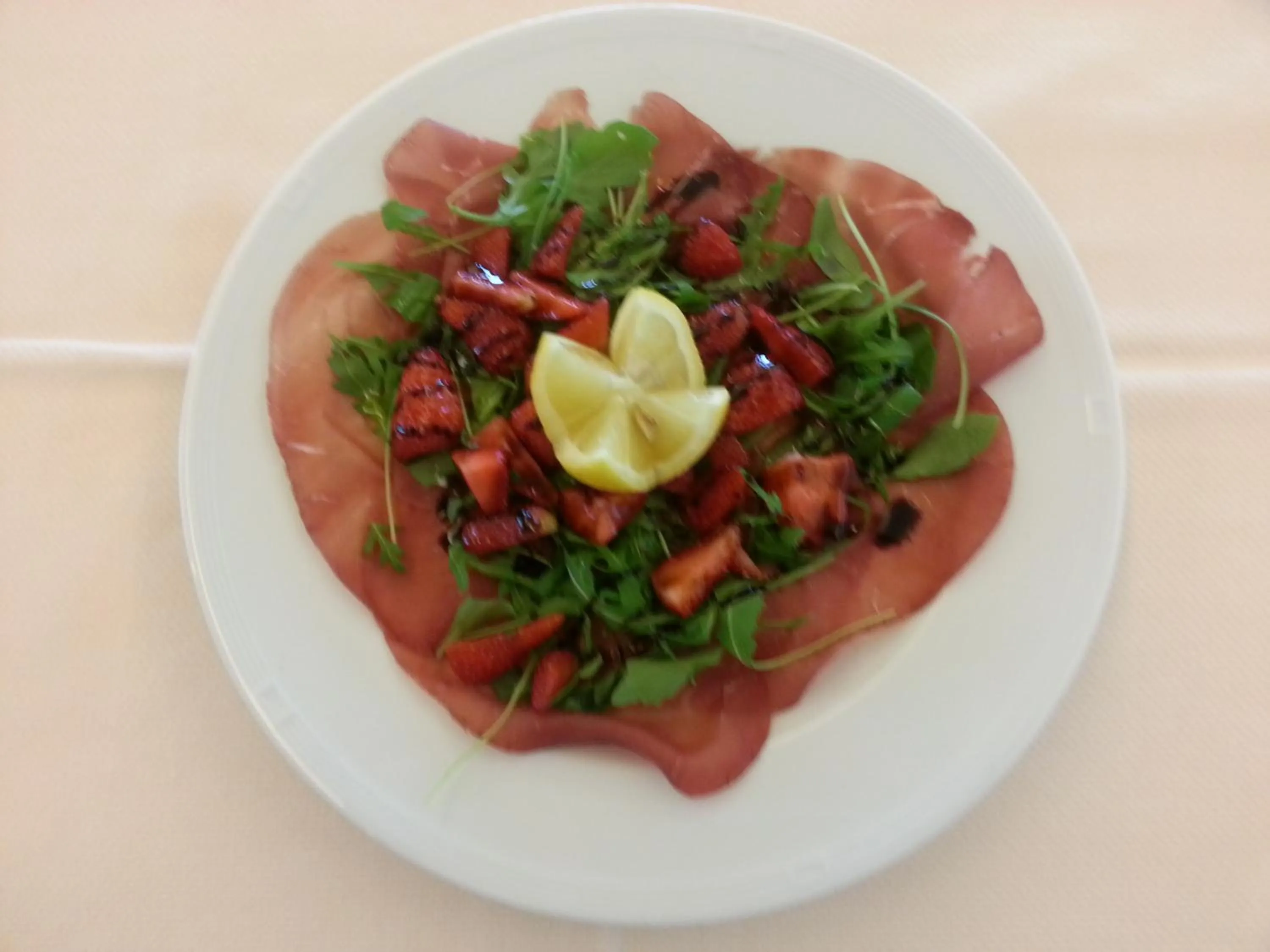 Food close-up in Hotel Bristol