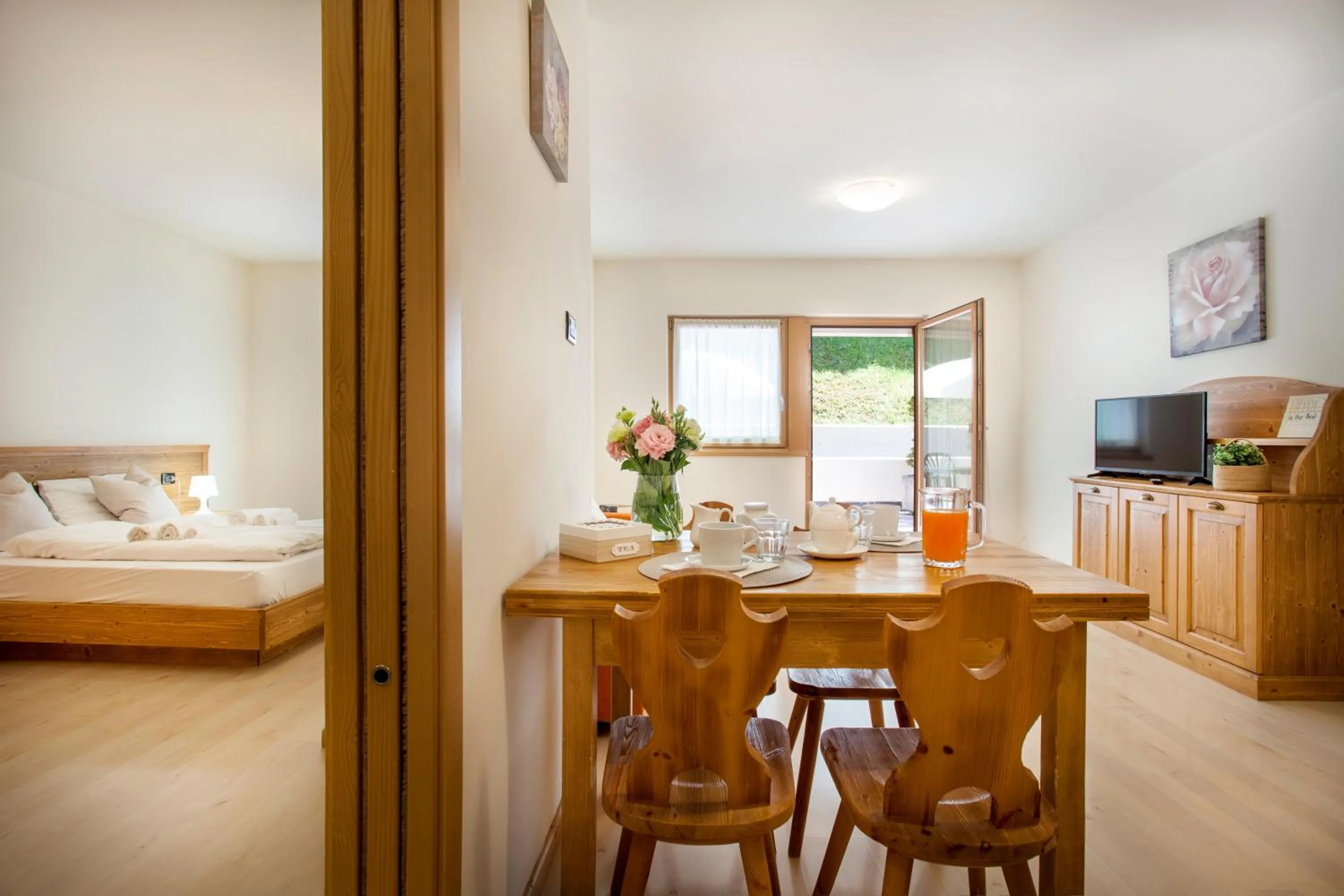 Living room, Bed in Residenza Casale