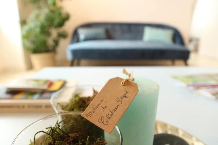 Decorative detail, Bed in Vignoble Château Piéguë - winery