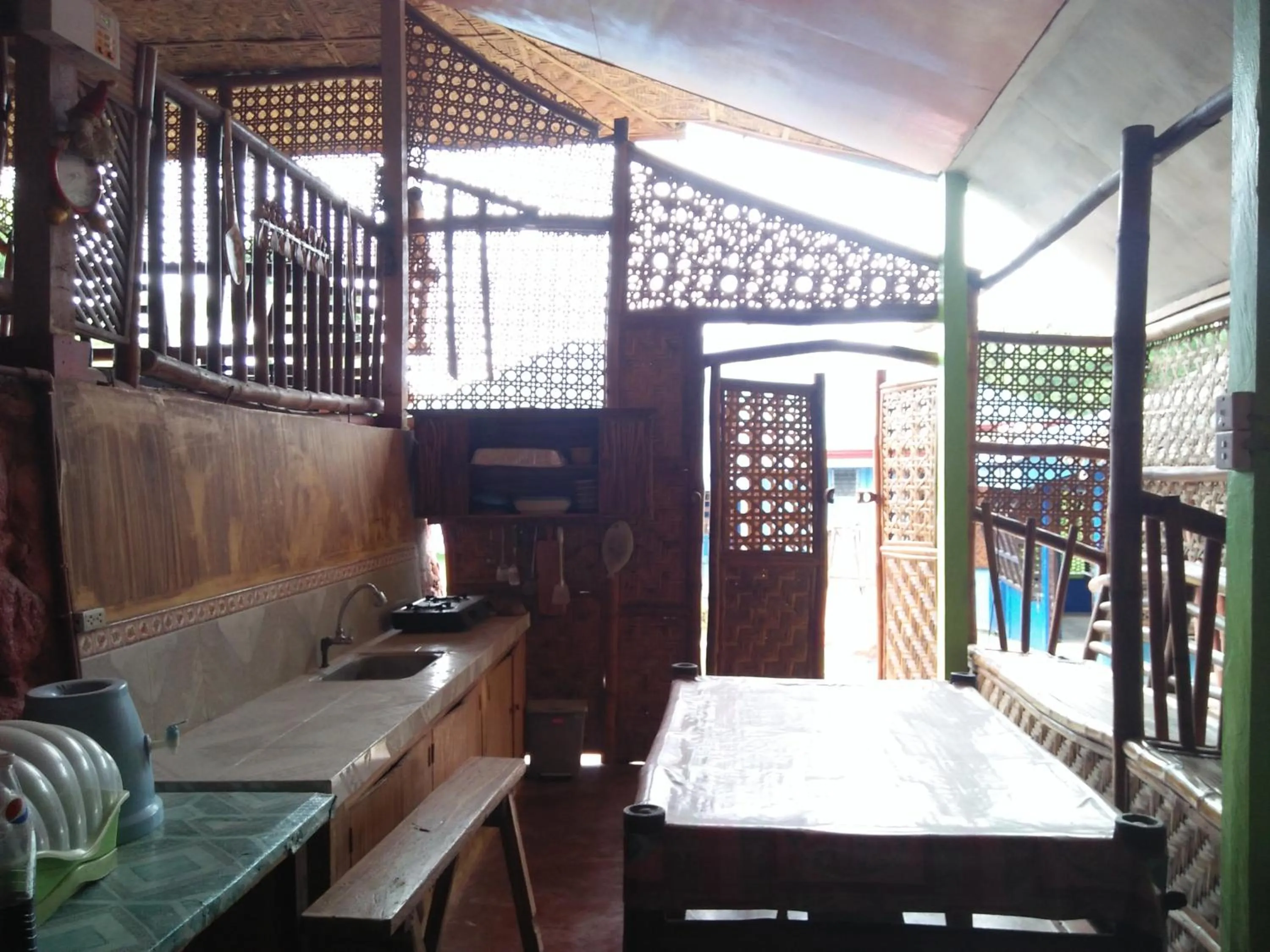 kitchen in Villa Corrales Homestay
