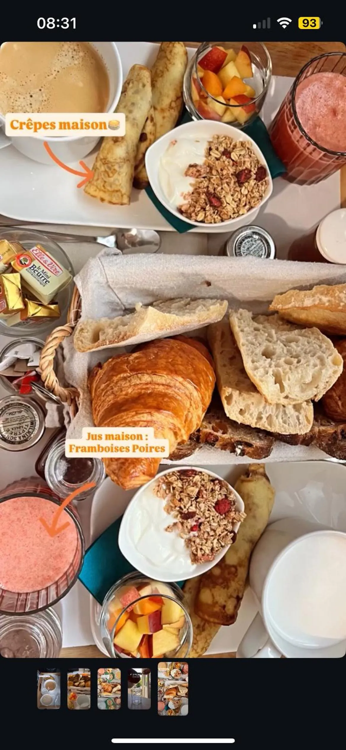 Breakfast in Au gré des vents