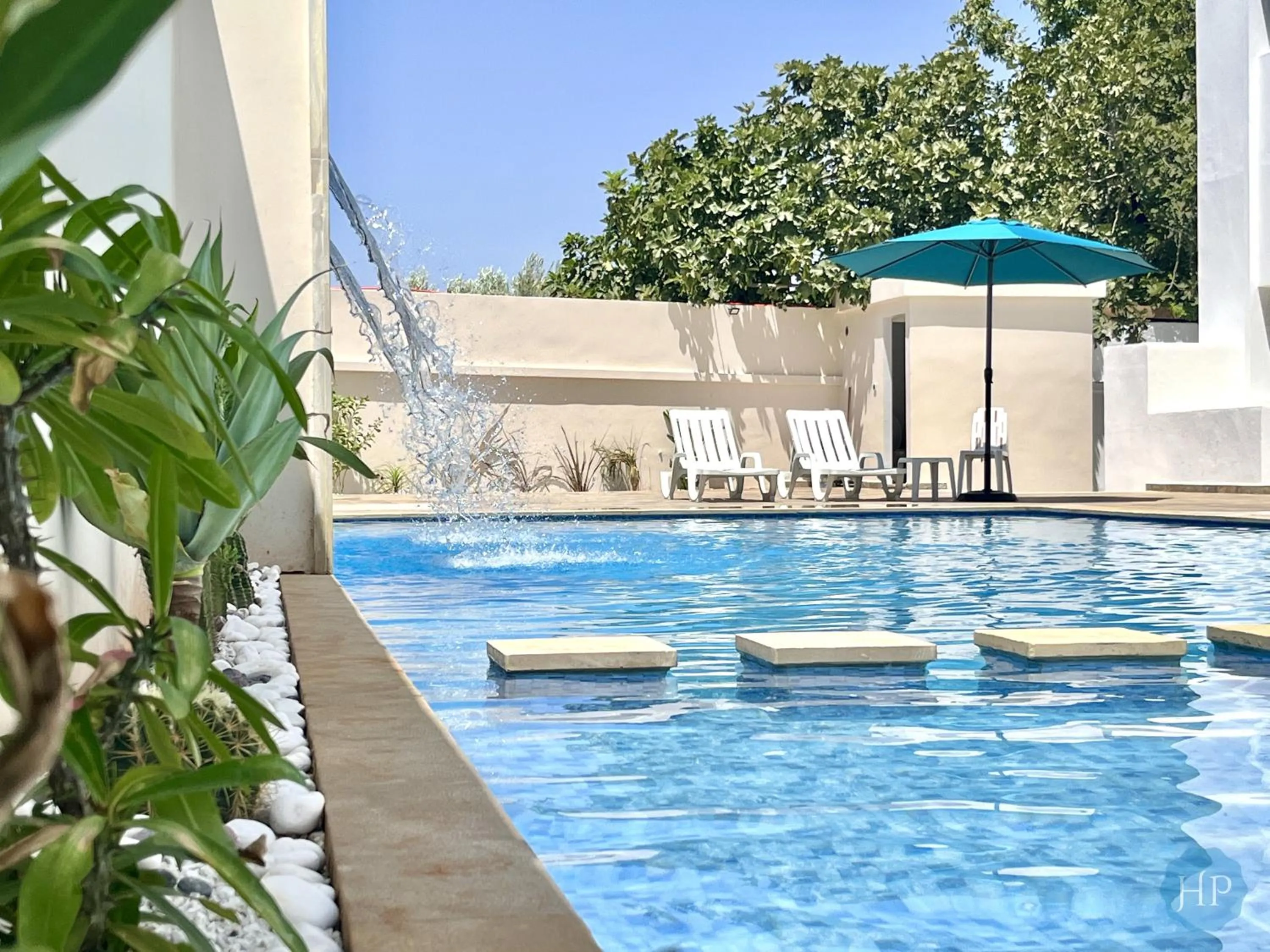 Swimming pool in Hôtel Plaisance
