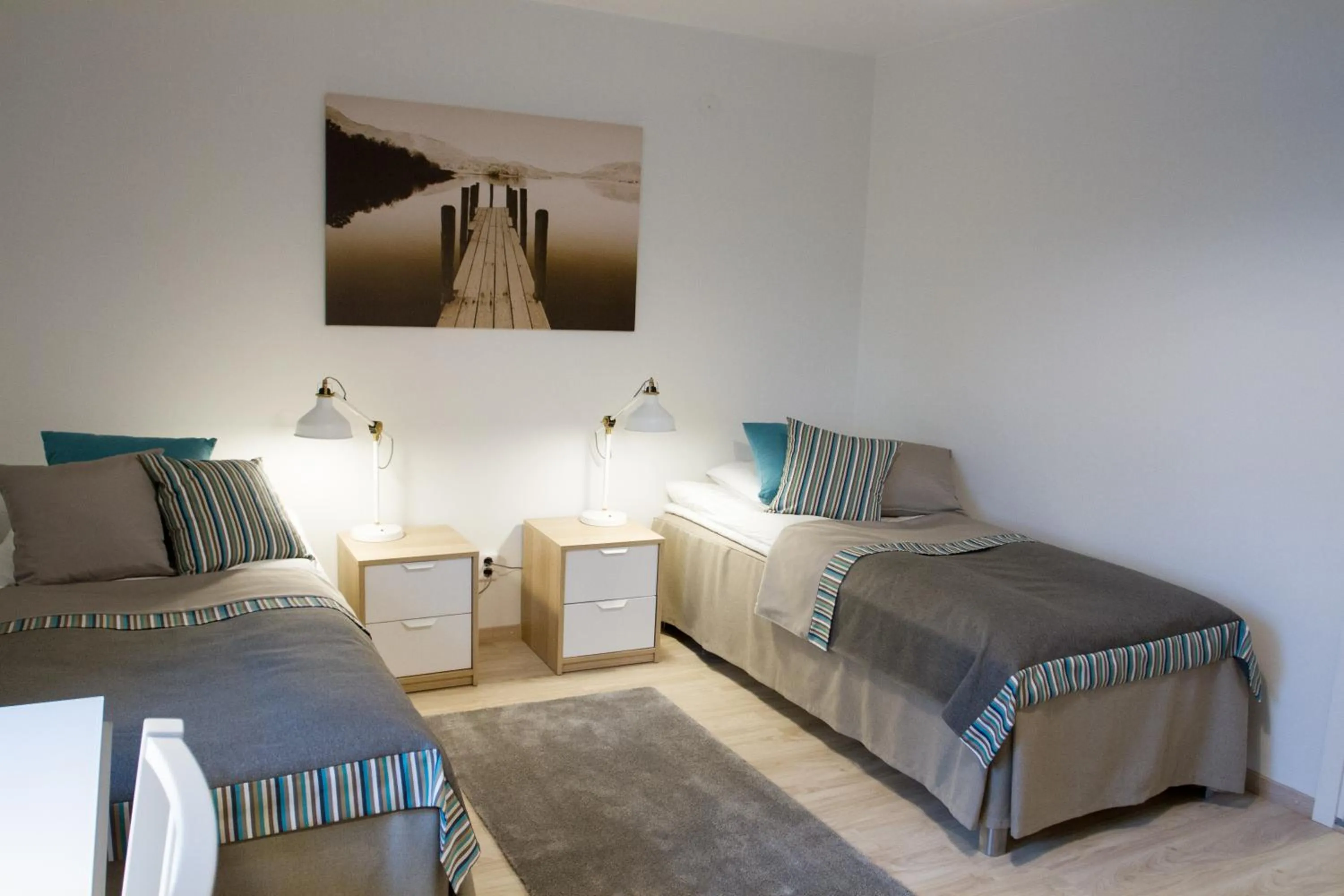 Bed in Hotelli Lepolampi