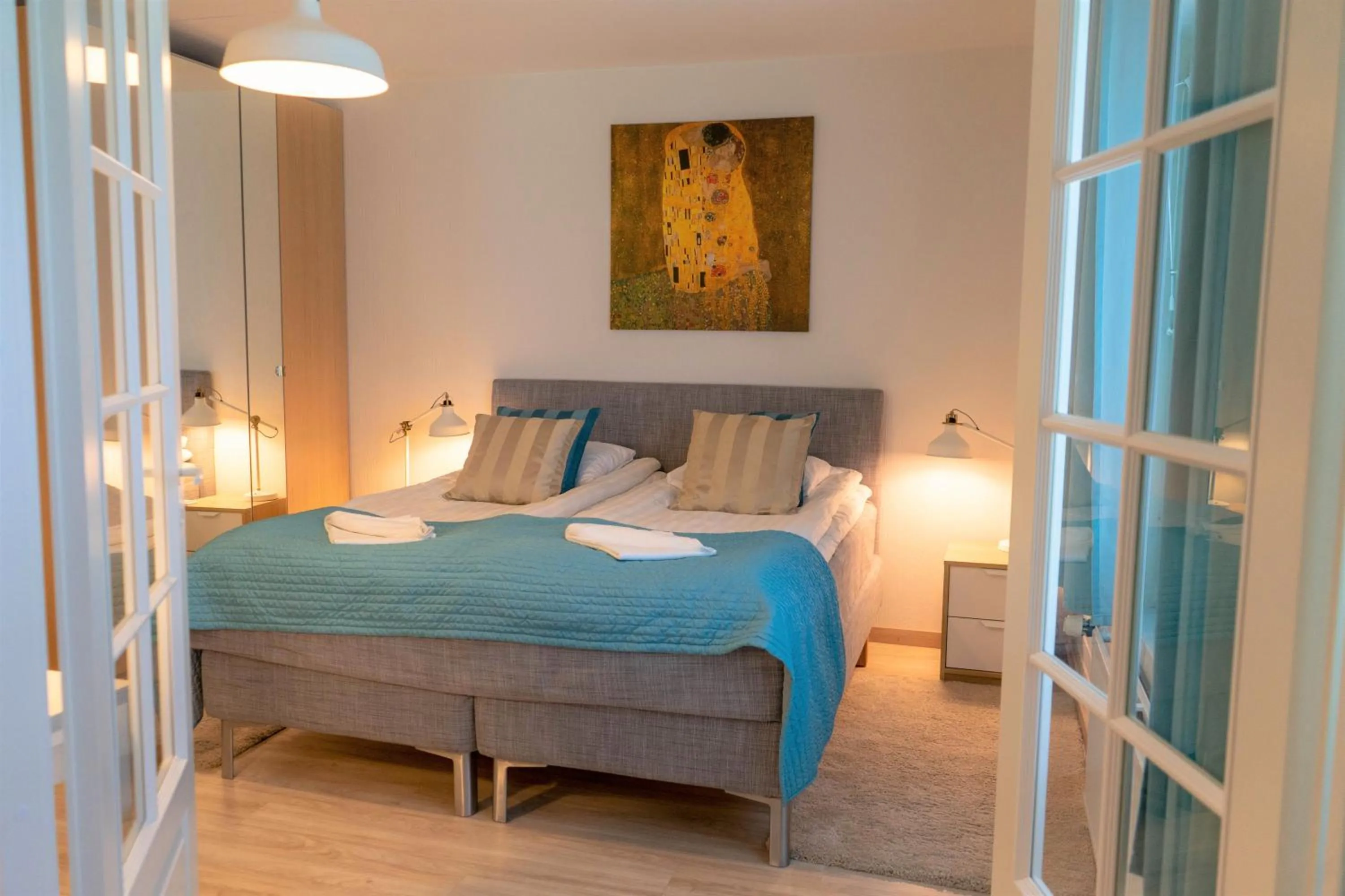 Bed in Hotelli Lepolampi