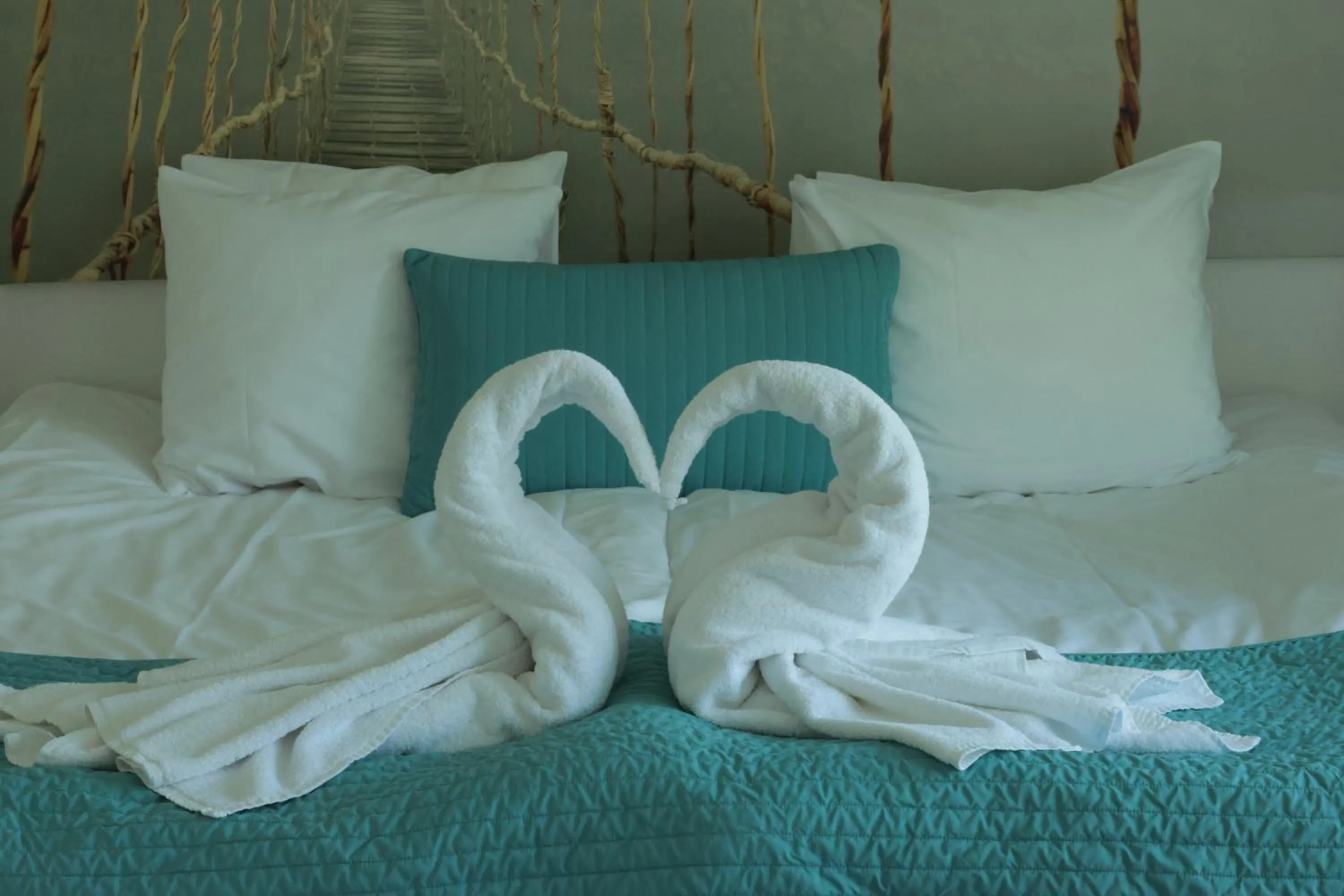 Bed in Hotelli Lepolampi