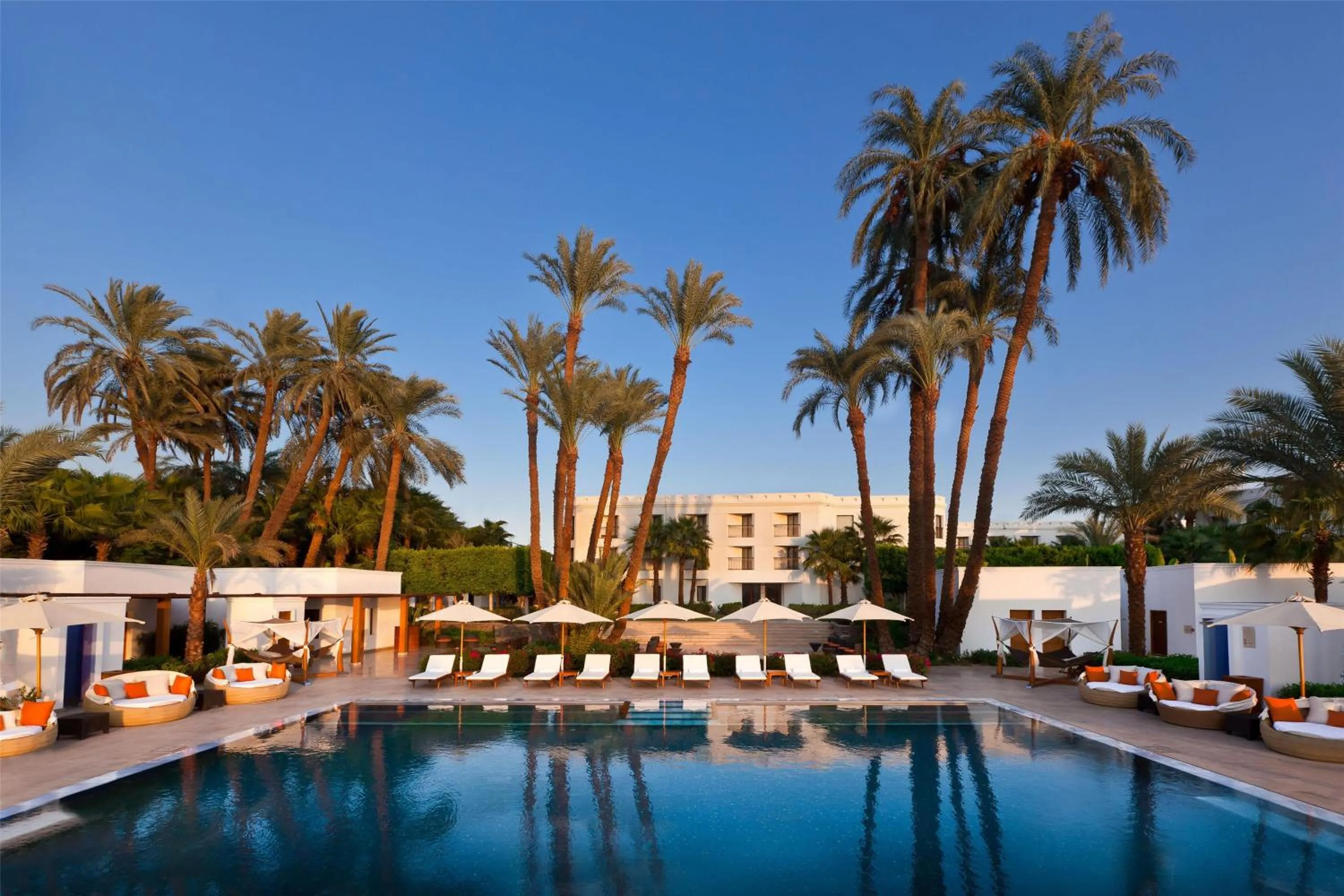 Pool view in Hilton Luxor Resort & Spa