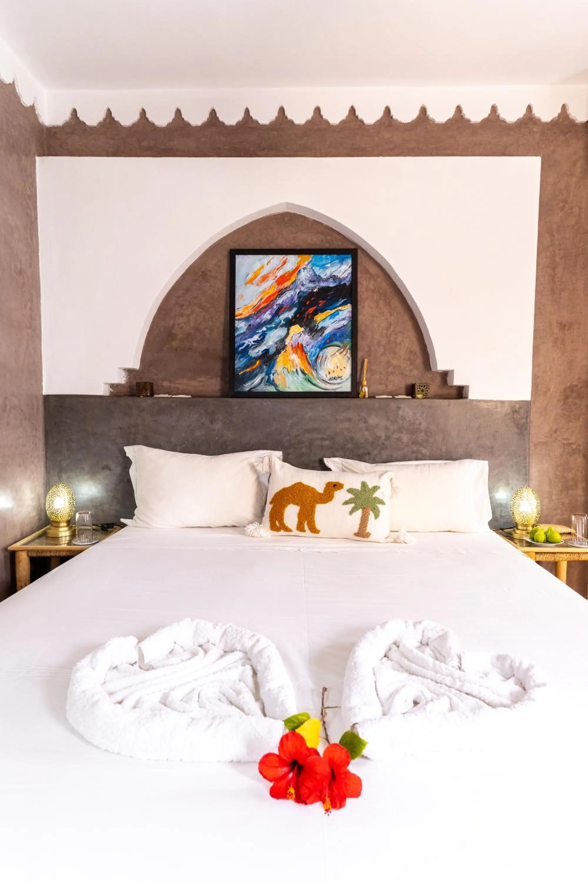 Bed in Riad Shambala