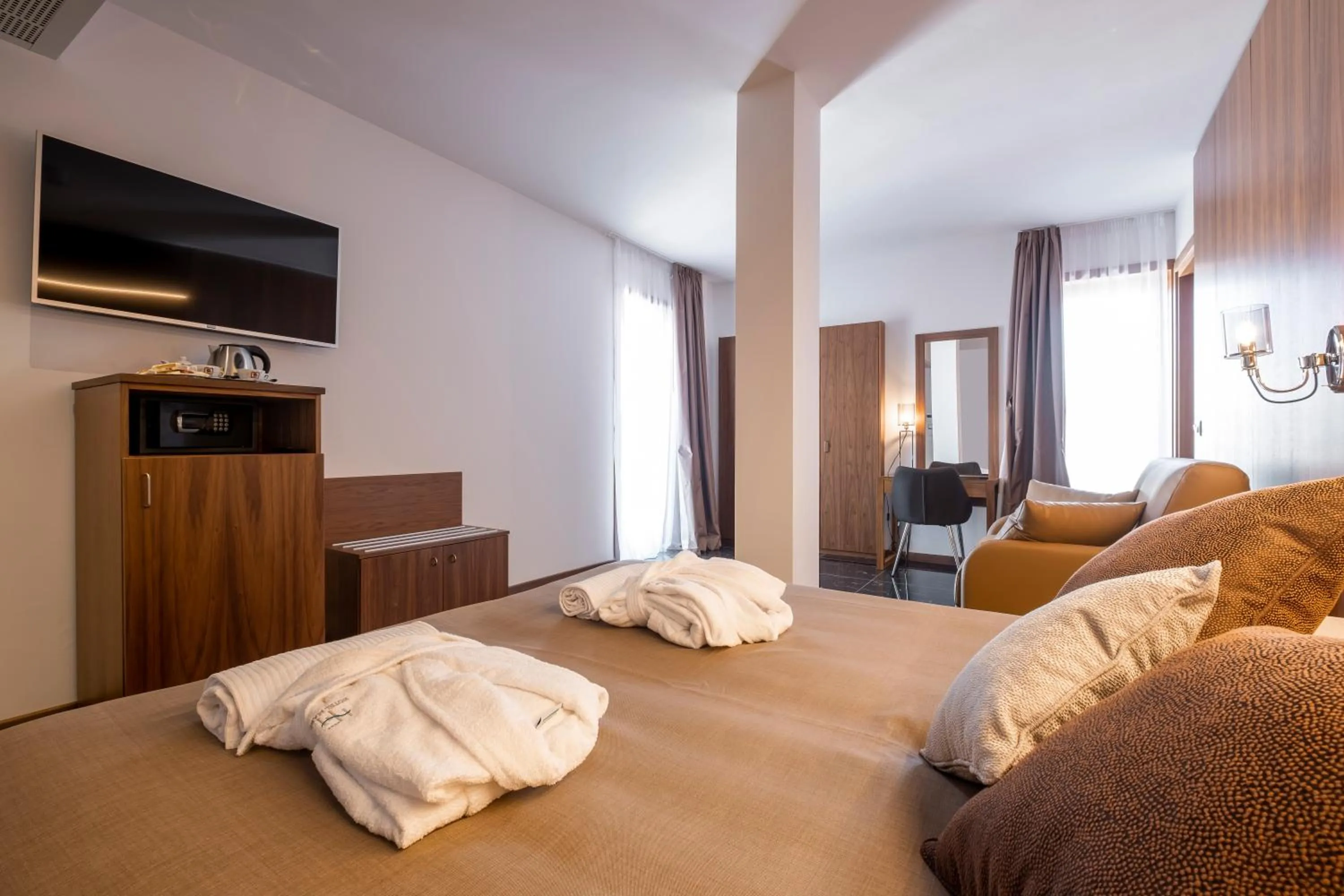 Living room, Bed in Hotel Mare