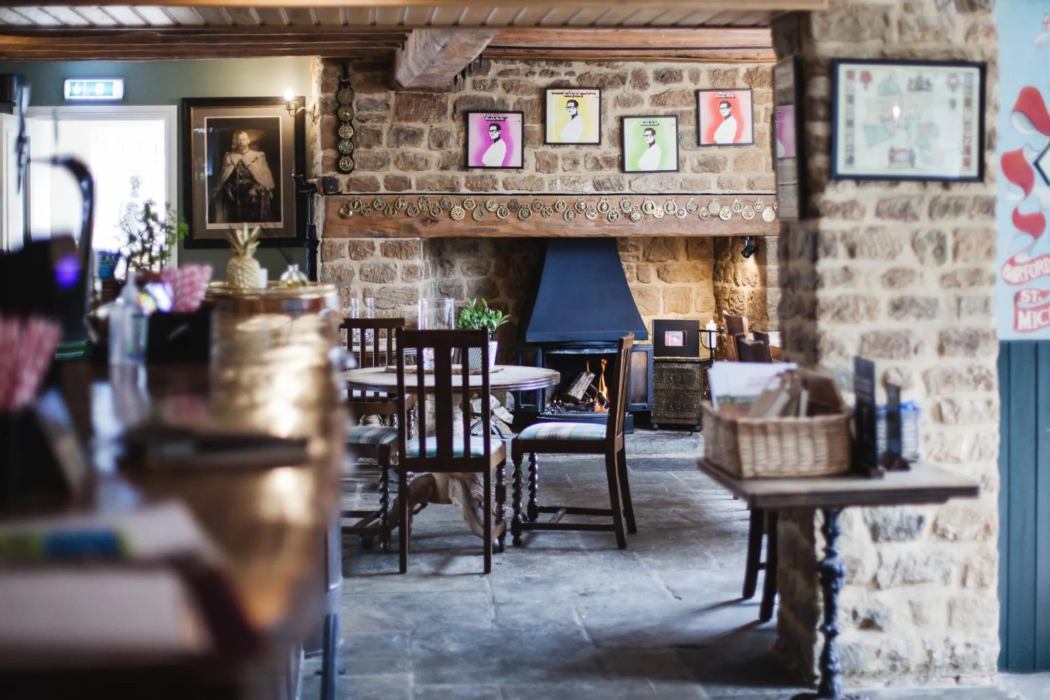 Dining area in The George Inn