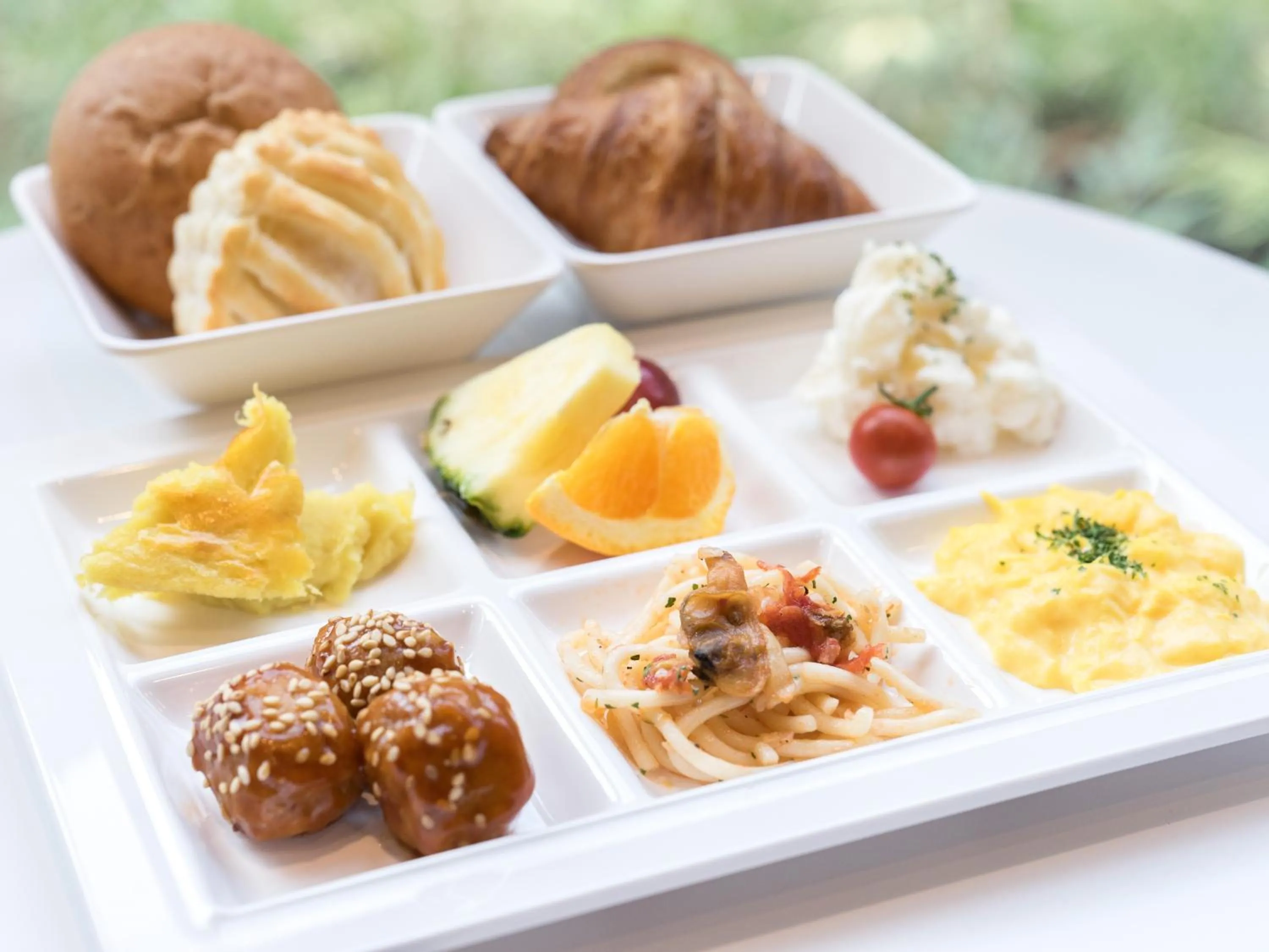 Buffet breakfast in Super Hotel Saitama Kawagoe